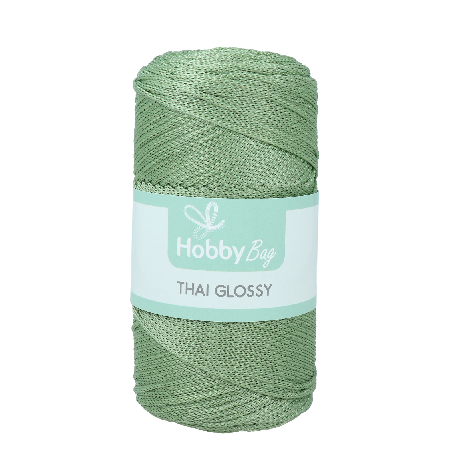 hobbybag thai glossy cord - light green- 250gr (250mt) | 1pc