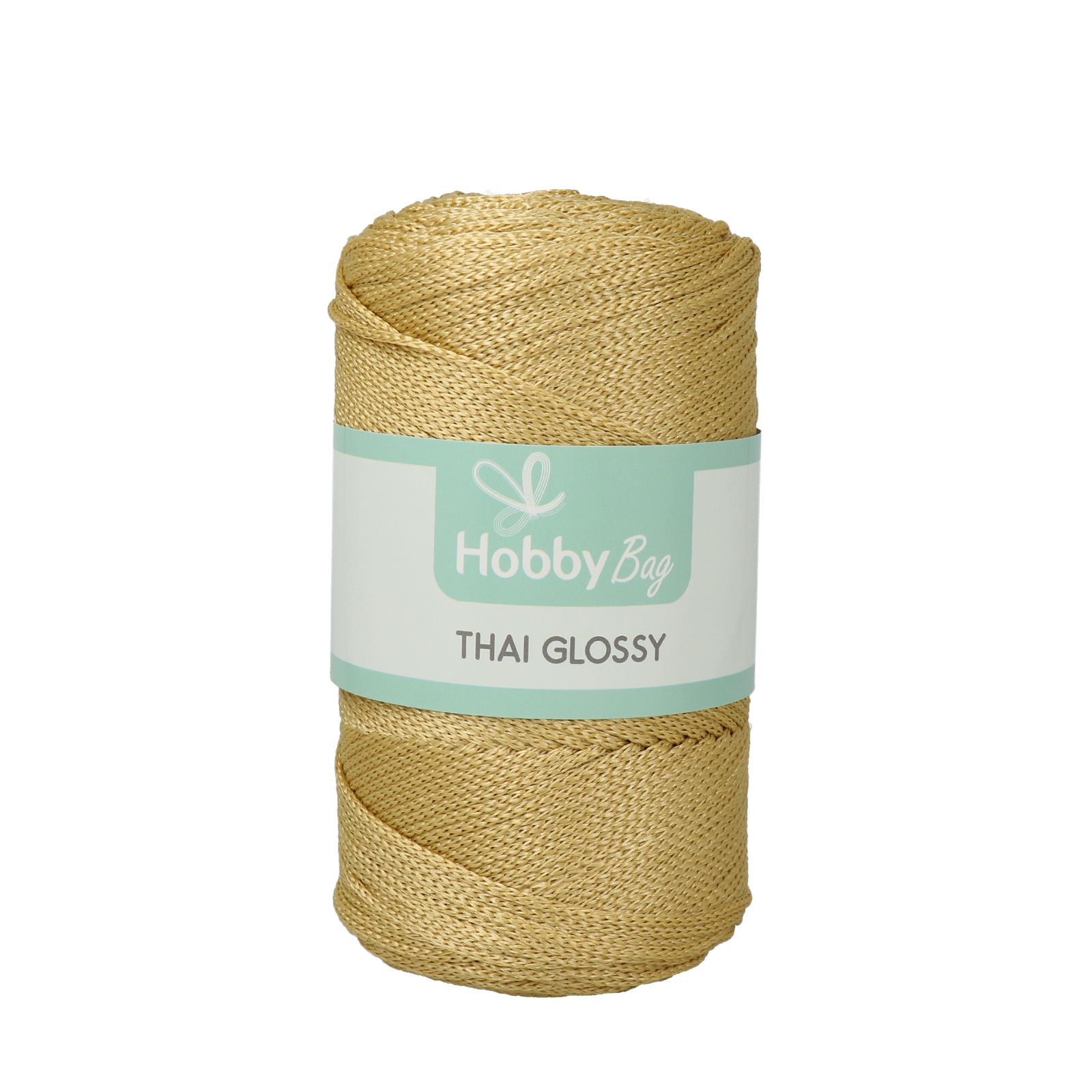 hobbybag thai glossy cord - gold - 250gr (250mt) | 1pc