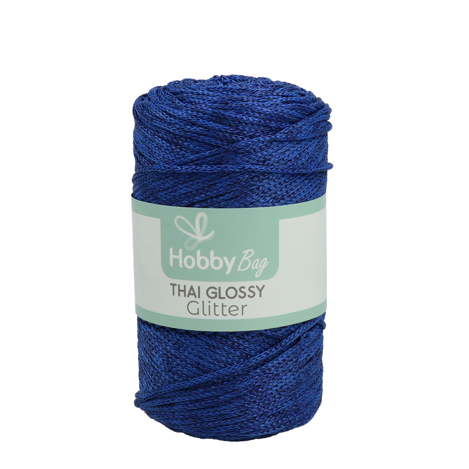 hobbybag cord thai glossy glitter - bluette - 250grr (250mt) | 1pc