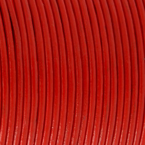 lederschnur rot - durchmesser 2mm | 2mt