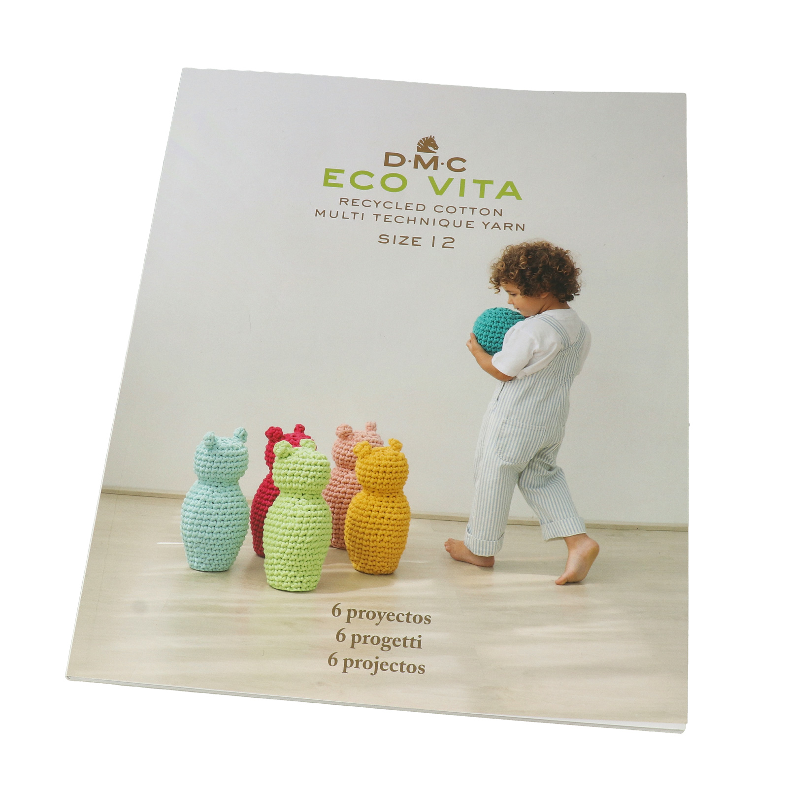 eco vita book - recycled cotton multi technique yarn size 12 - 6 projekte | 1st