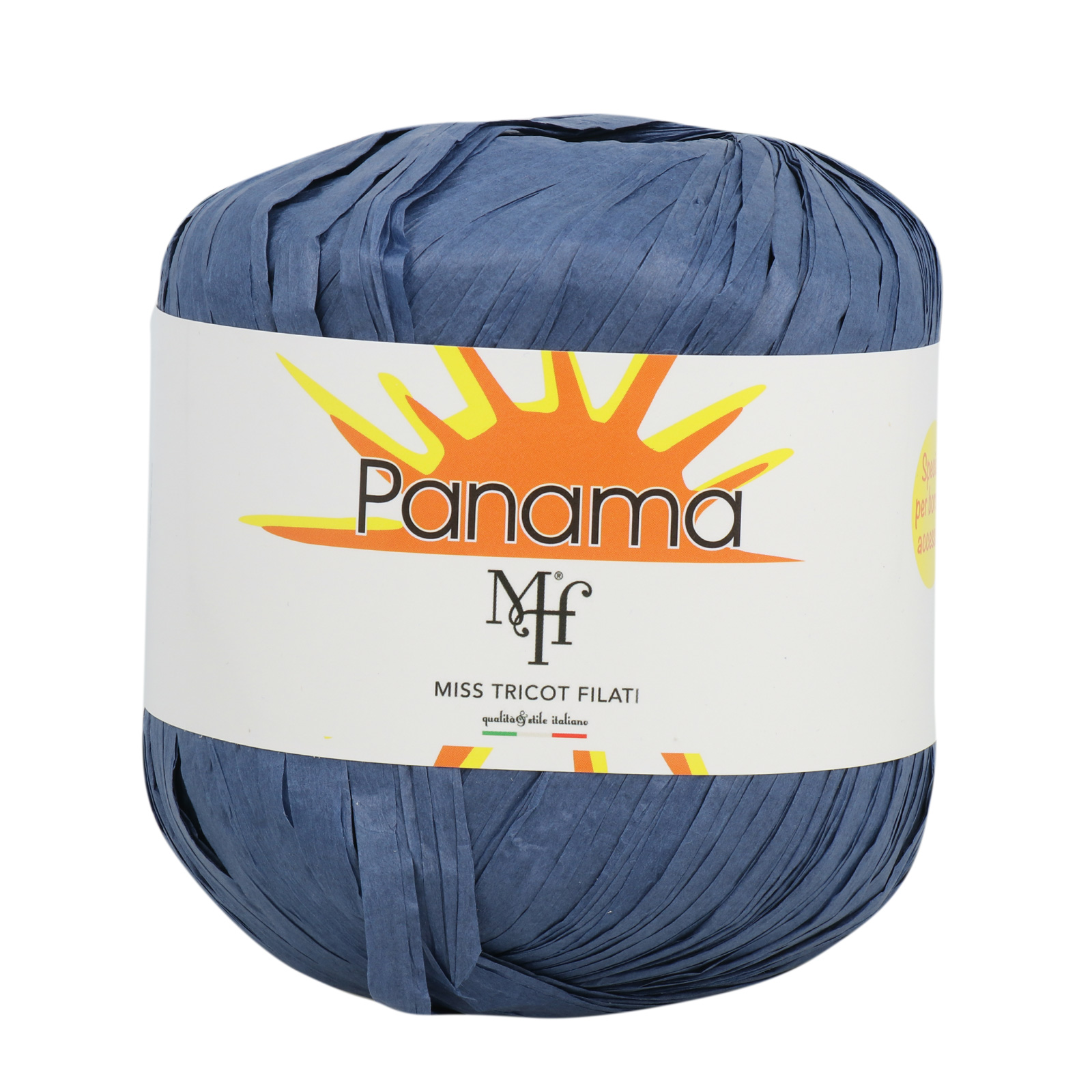 miss tricot filati - raffia panama blue (30) - 50gr (100mt) | 1pc