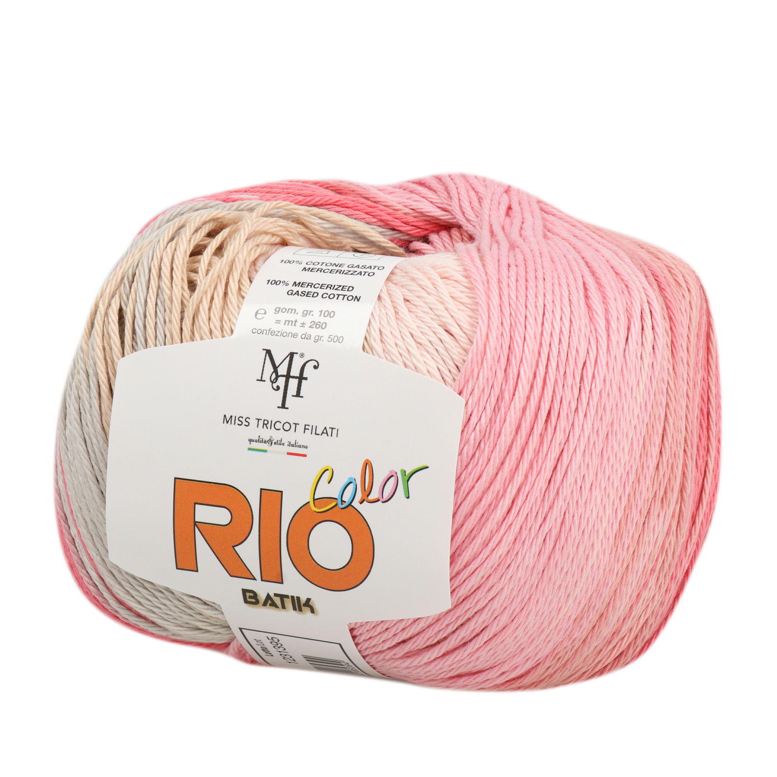 miss tricot filati rio coral/beige/pink (109) - 100gr (260mt) | 1pc