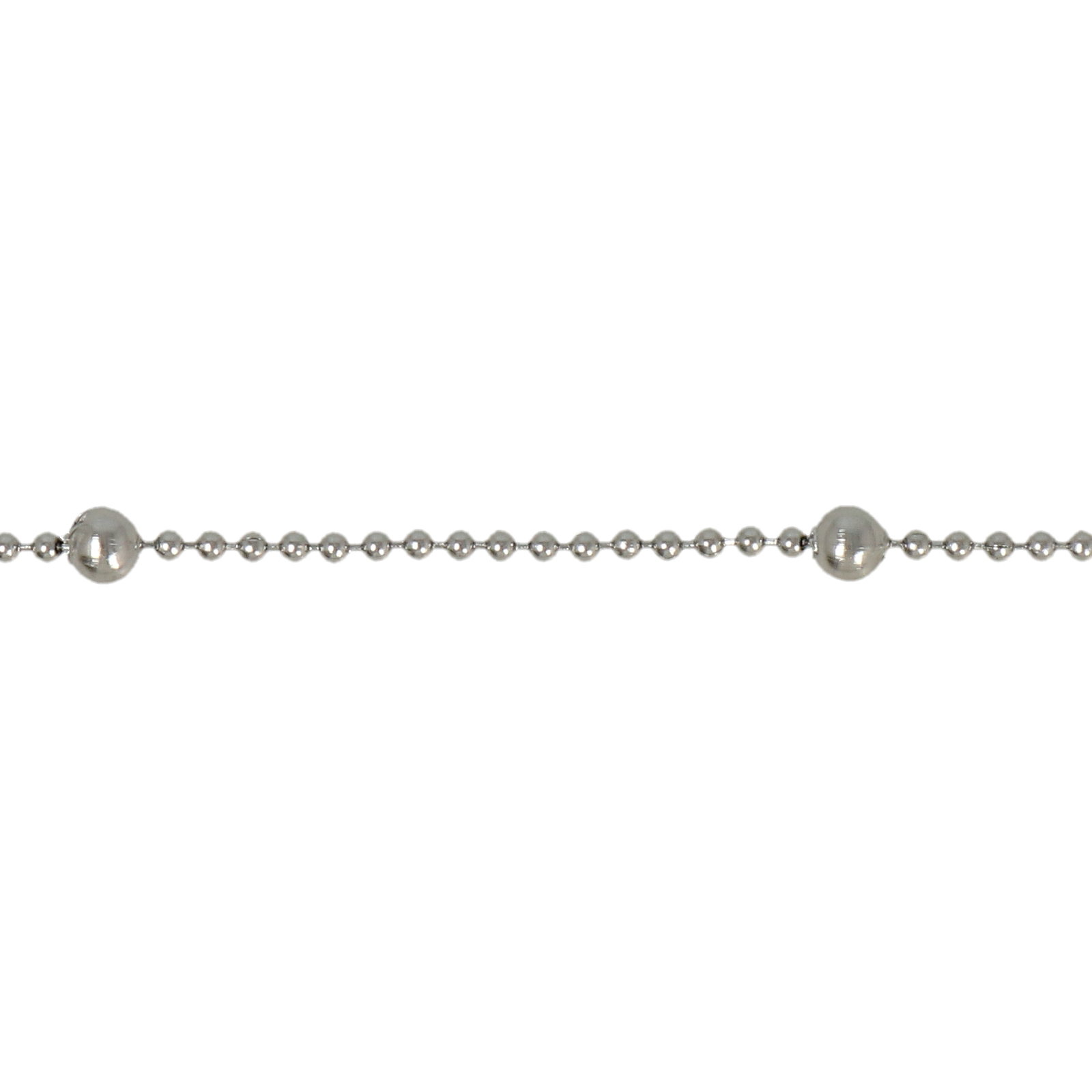 stainless stell ball chain 1,5mm with bead 3,5mm | 1mt