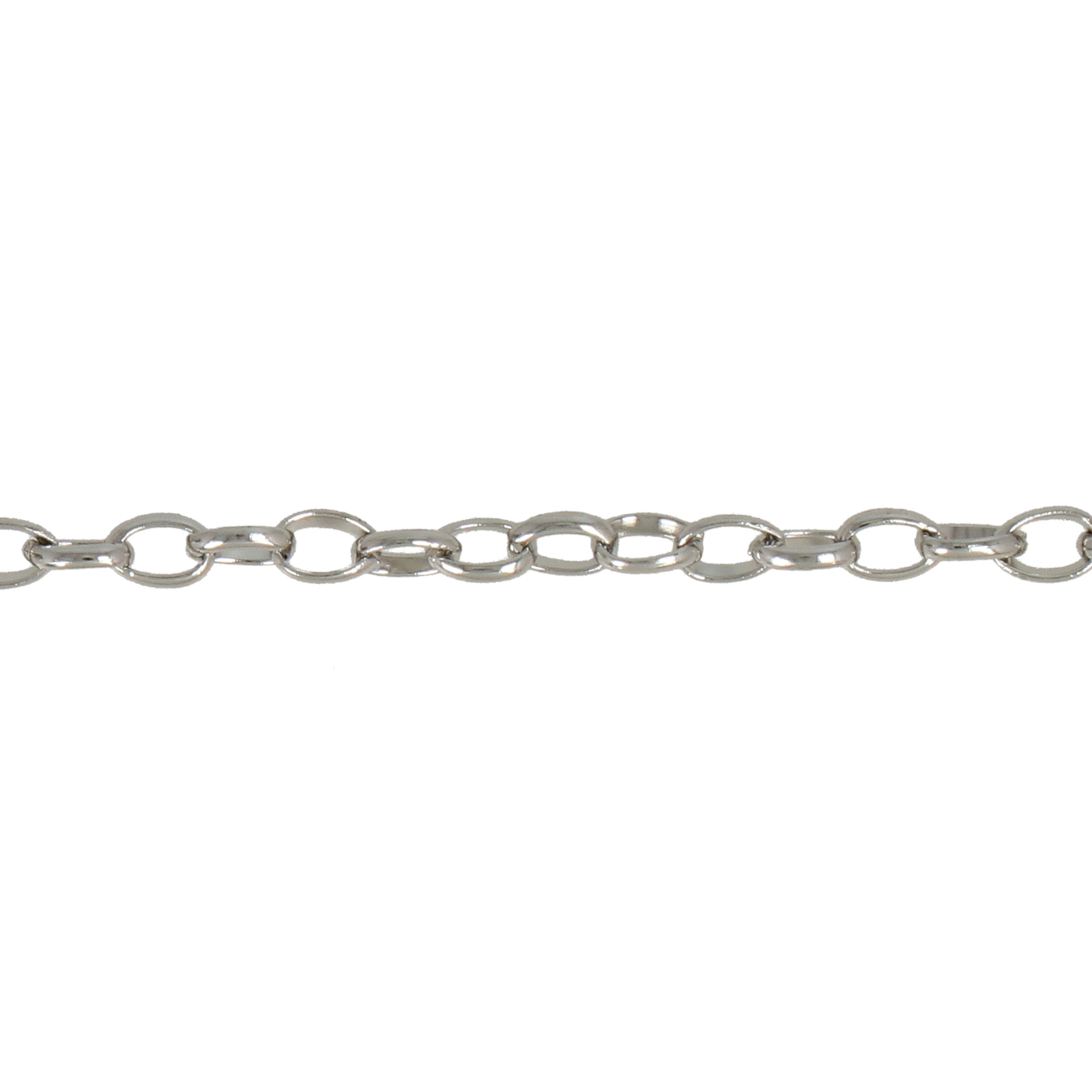 stainless steel oval cable chain 3,6x2mm | 1mt