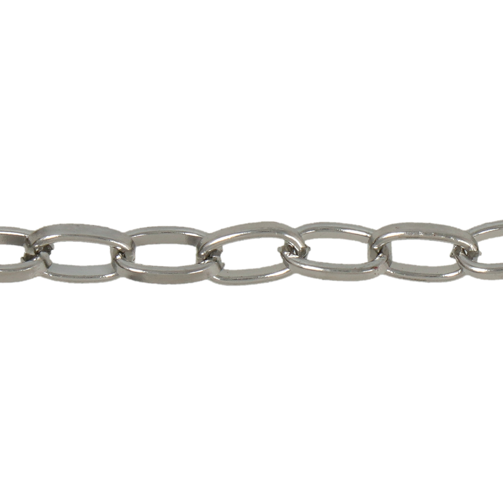 stainless steel oval cable chain diamond cut 8x5mm | 1mt