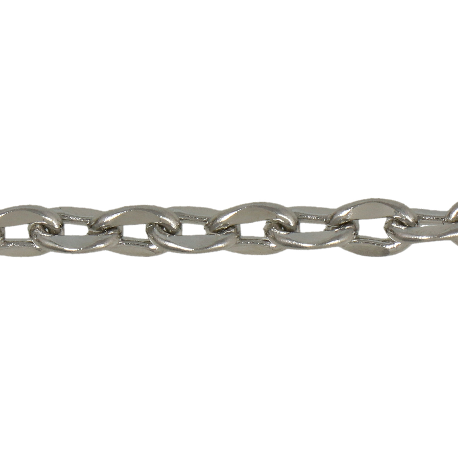 stainless steel oval flat chain 7x5mm | 1mt