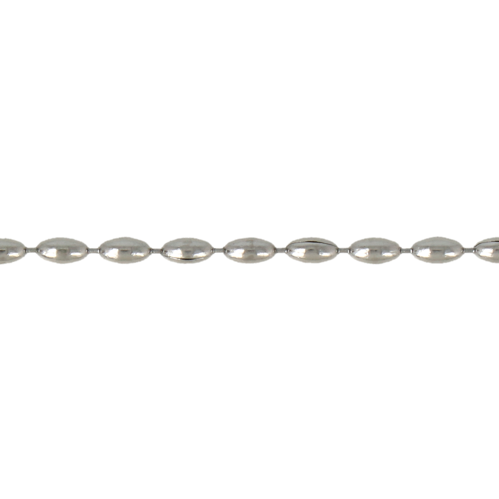 stainless steel olive chain 4x2mm | 1mt