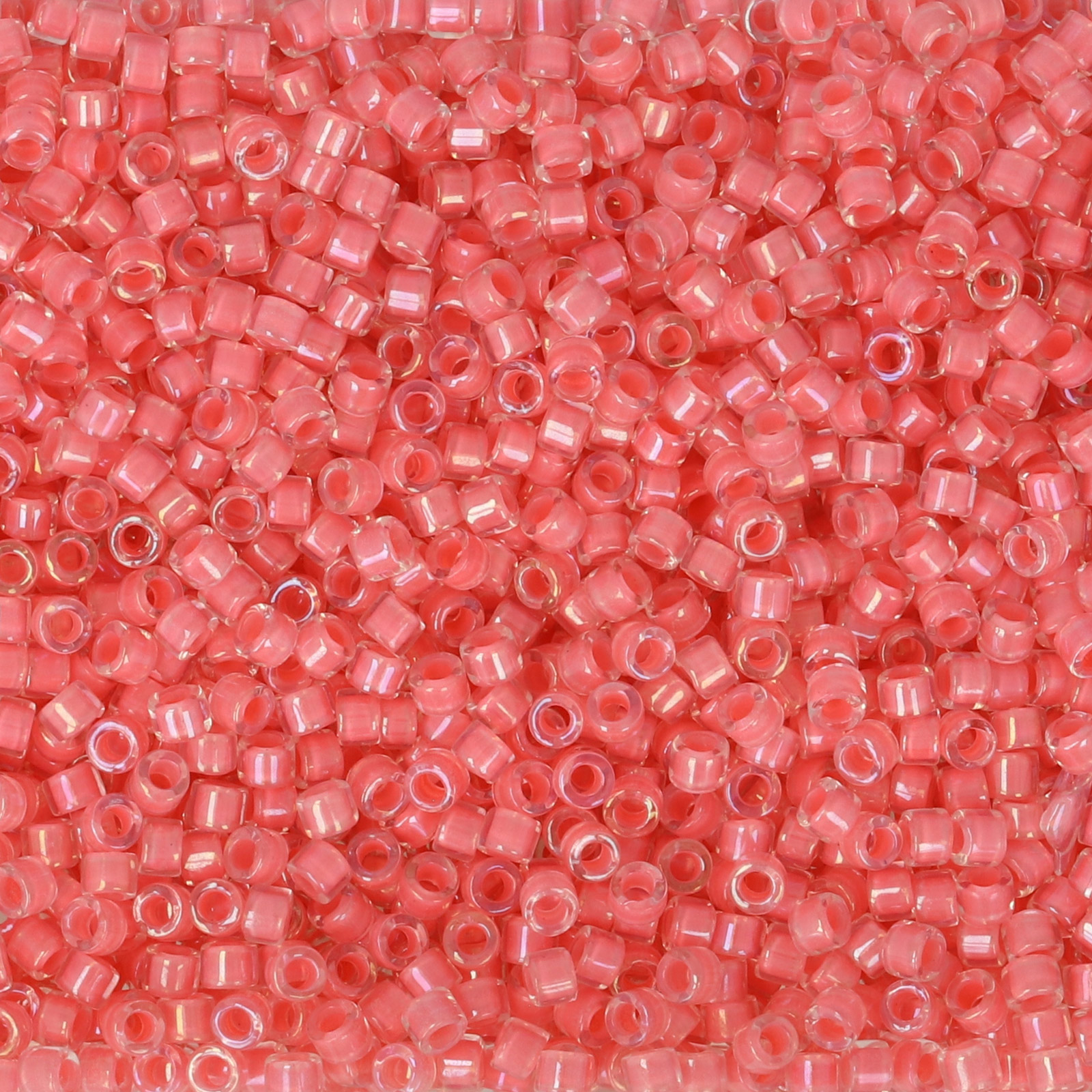 miyuki delica 11/0 - color-lined crystal/rose pink | 8gr