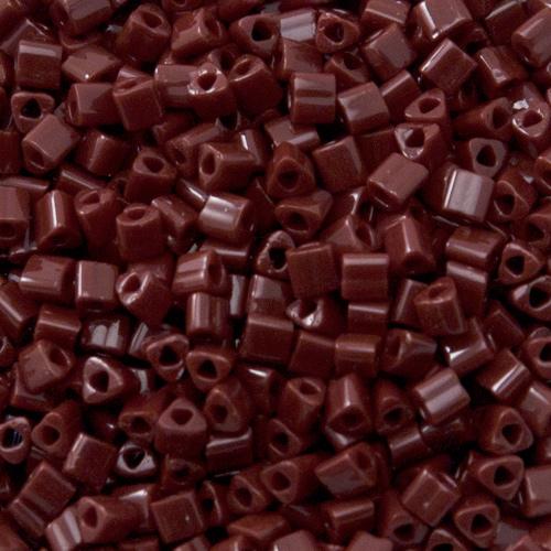 triangle toho seed beads 11/0 - opaque oxblood (46) | 10gr