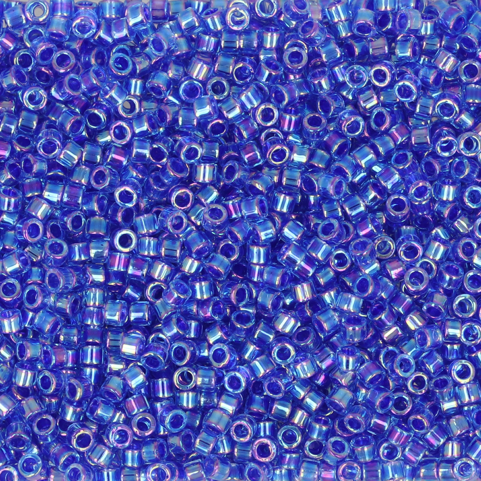 miyuki delica 11/0 - color-lined cobalt blue/violet ab | 8gr