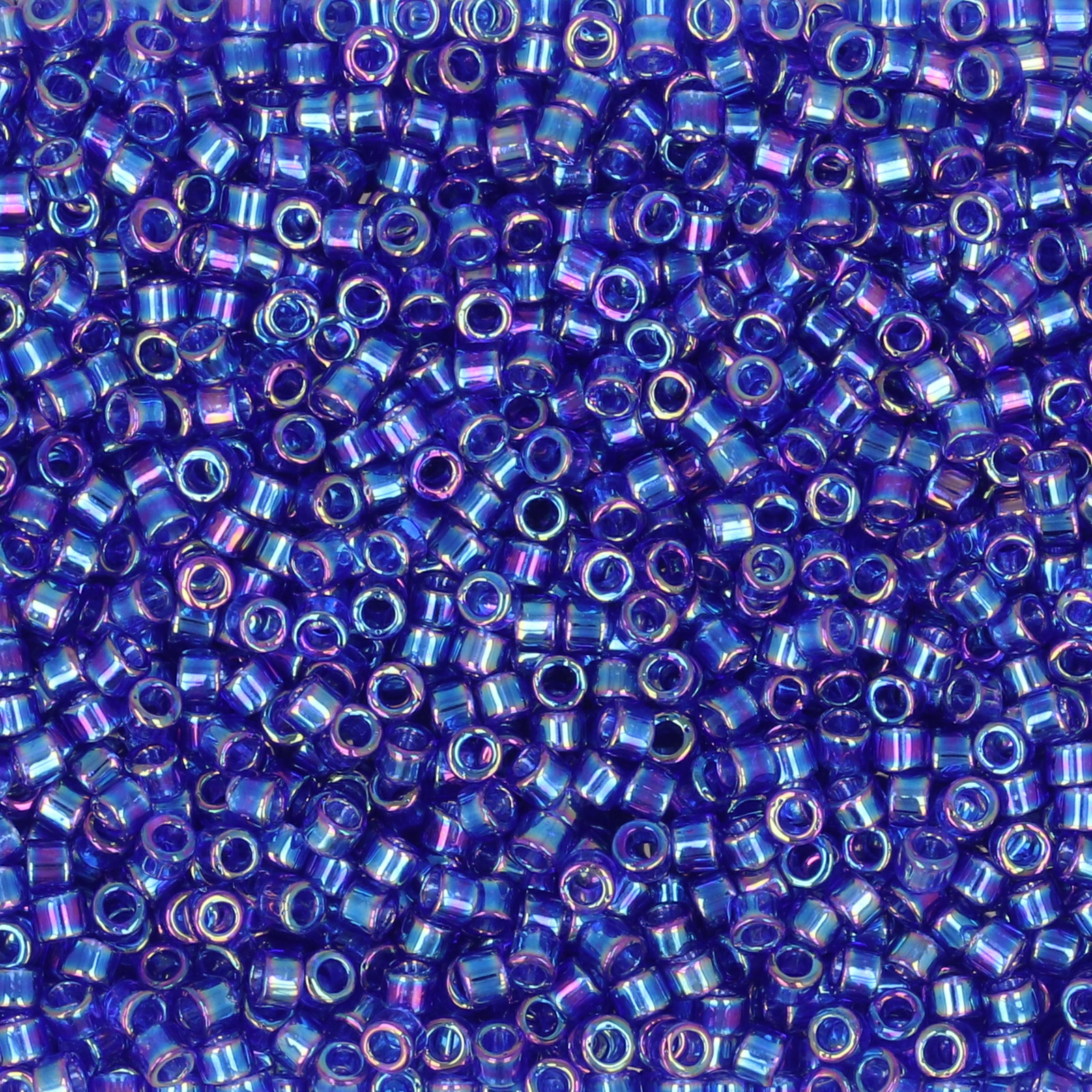 miyuki delica 11/0 - transparent cobalt blue ab | 8gr