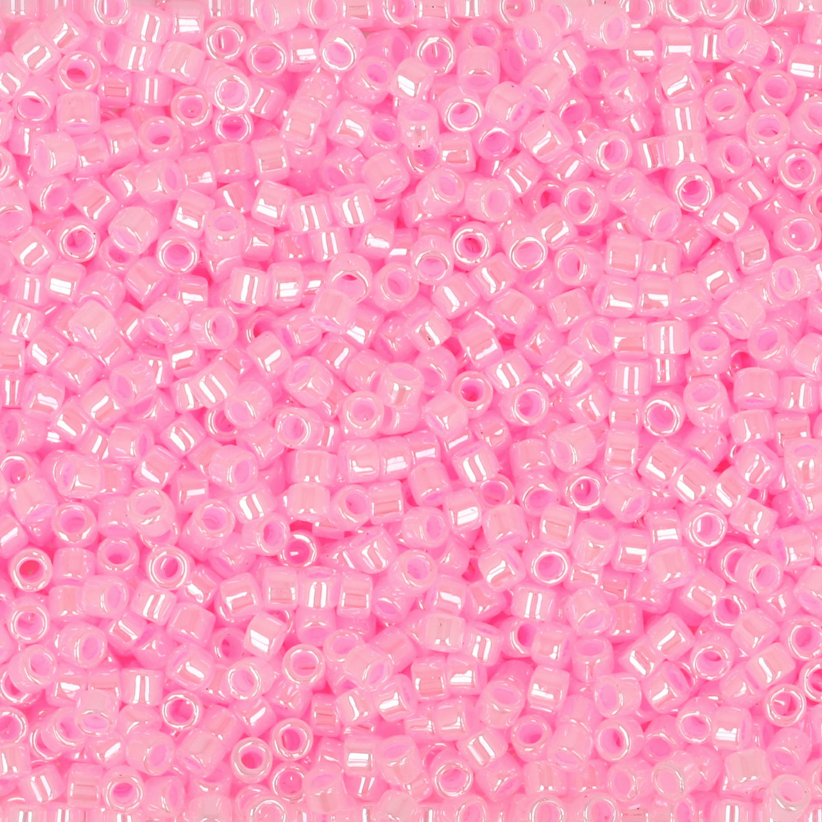 miyuki delica 11/0 - color-lined pale pink/crystal ceylon | 8gr