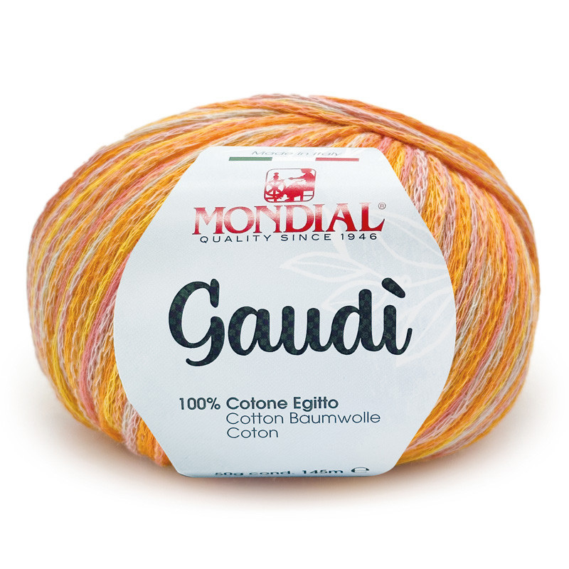 gaudì mondial - orange/water/pink/yellow (652) - 50gr (145mt) | 1pc