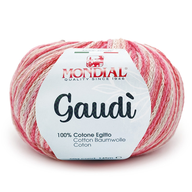 gaudì mondial - geranium/peach/water/paeony (653) - 50gr (145mt) | 1pc