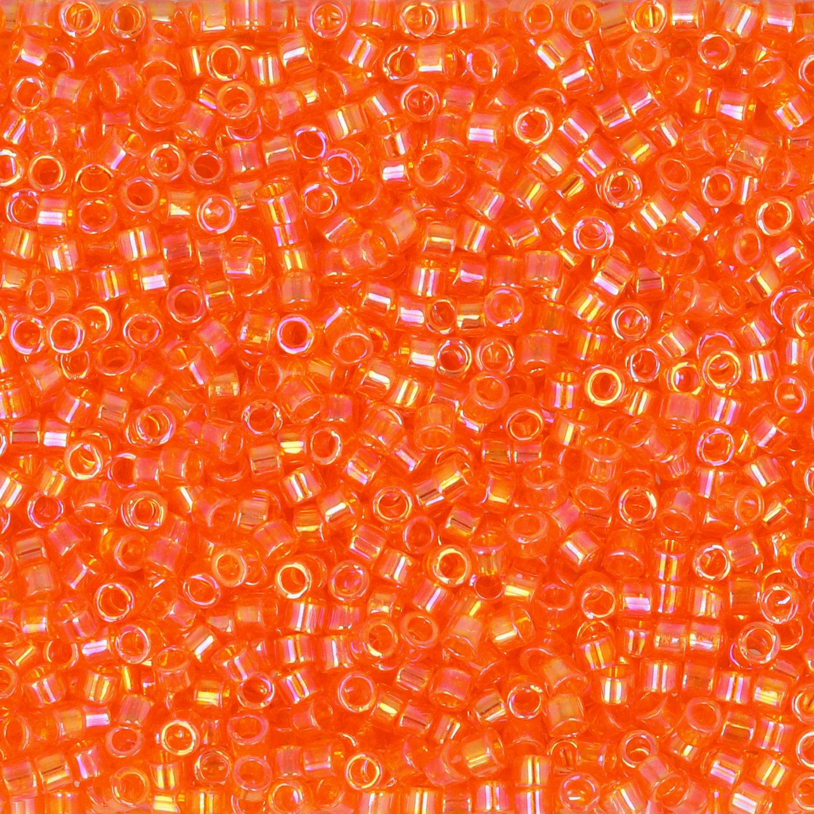 miyuki delica 11/0 - transparent tangerine ab | 8gr