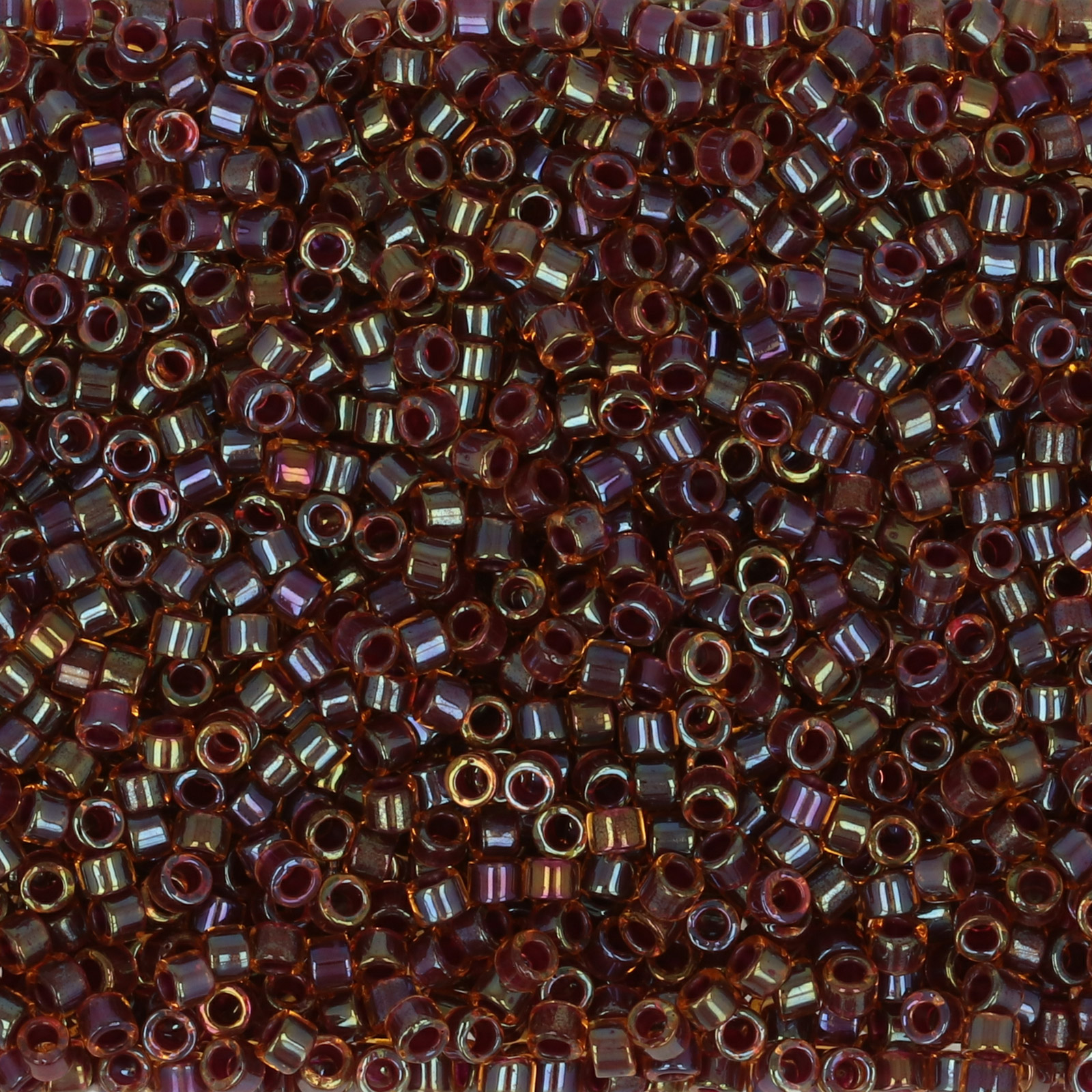 miyuki delica 11/0 - color-lined purple/light topaz | 8gr