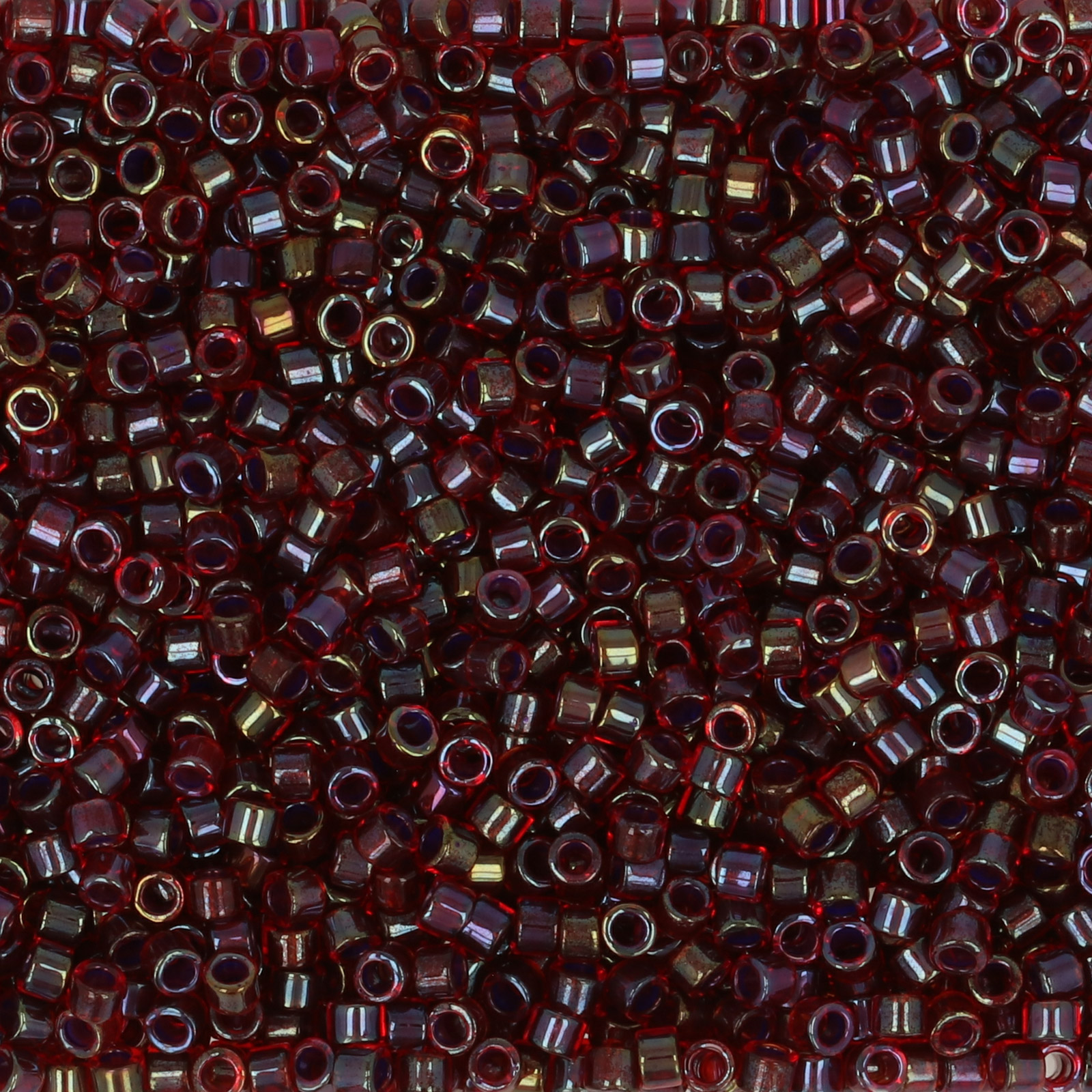 miyuki delica 11/0 - transparent cranberry ab | 8gr