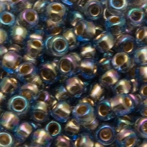 rocaille toho seed beads 6/0 - gold lined rainbow light sapphire (997) | 10gr