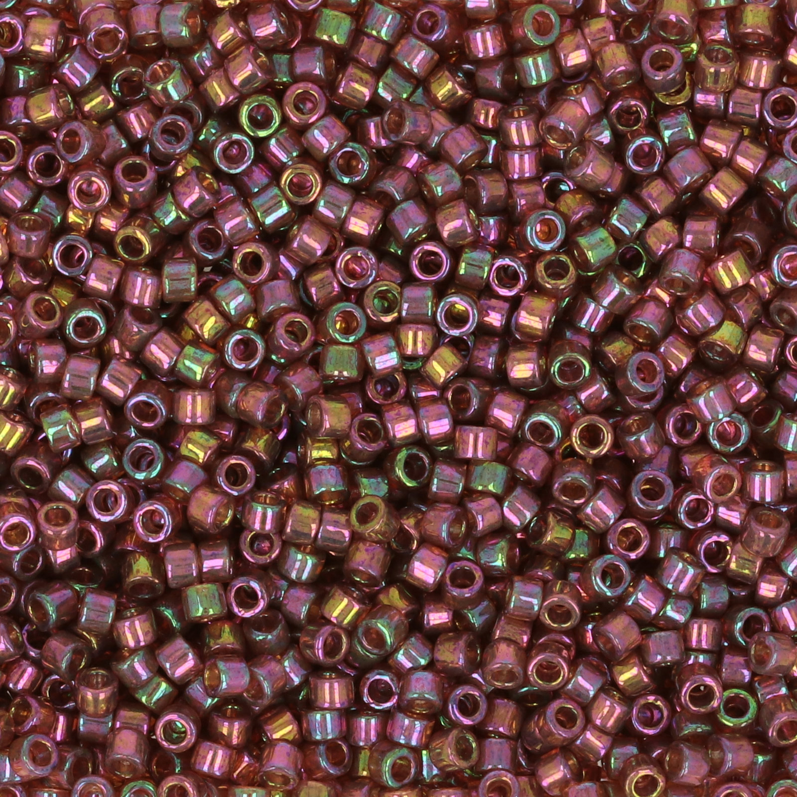 miyuki delica 11/0 - transparent raspberry gold luster | 8gr