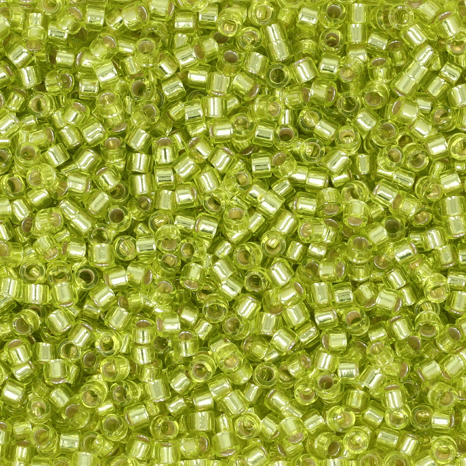 miyuki delica 11/0 - silver-lined chartreuse | 8gr