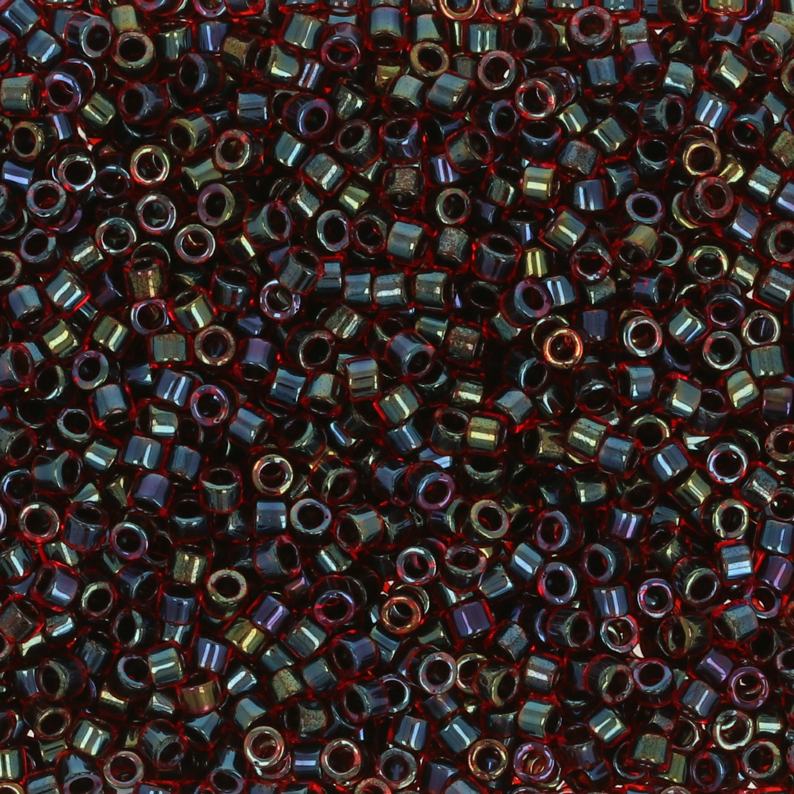 miyuki delica 11/0 - color-lined garnet/ruby ab | 8gr