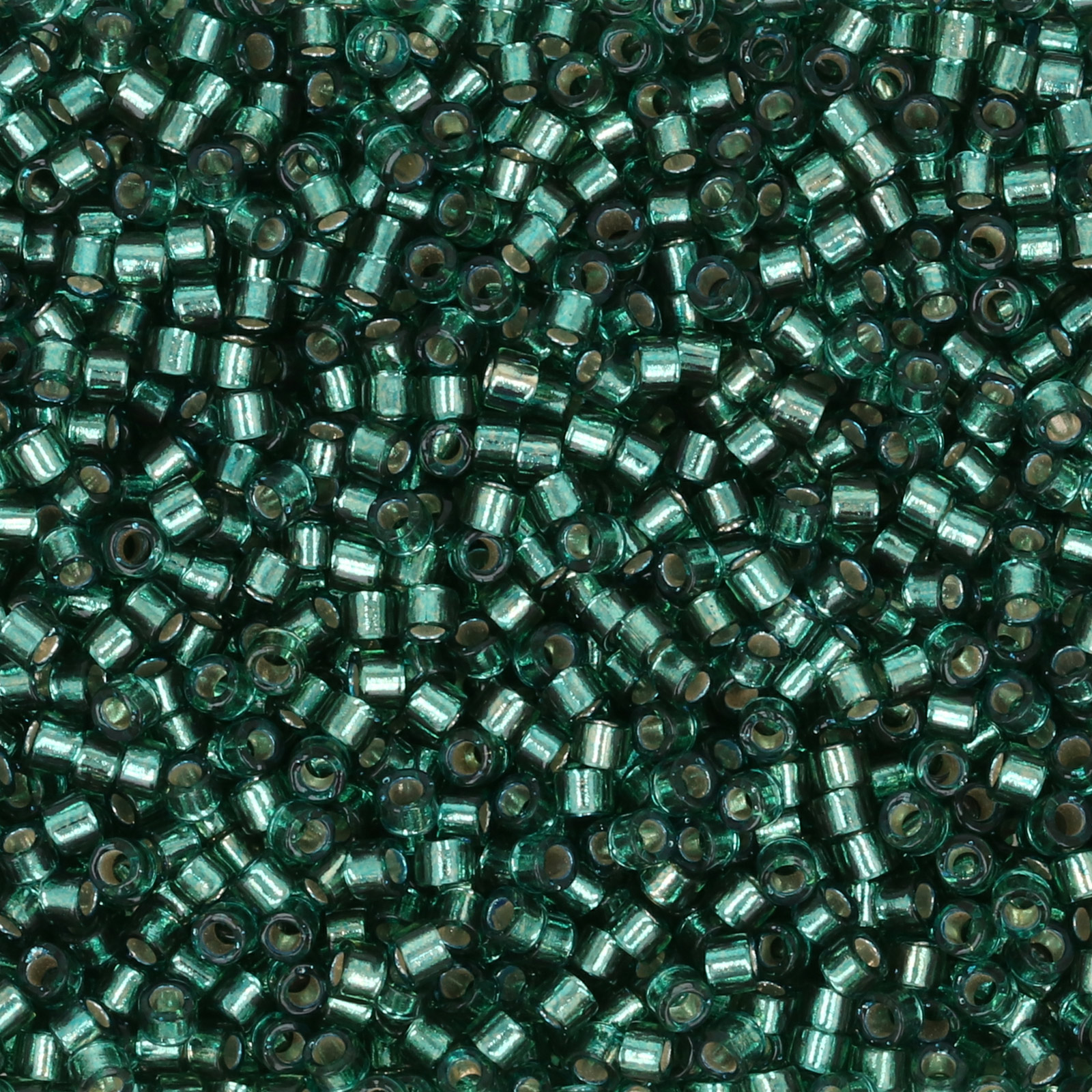 miyuki delica 11/0 - dyed silver-lined bright teal | 8gr