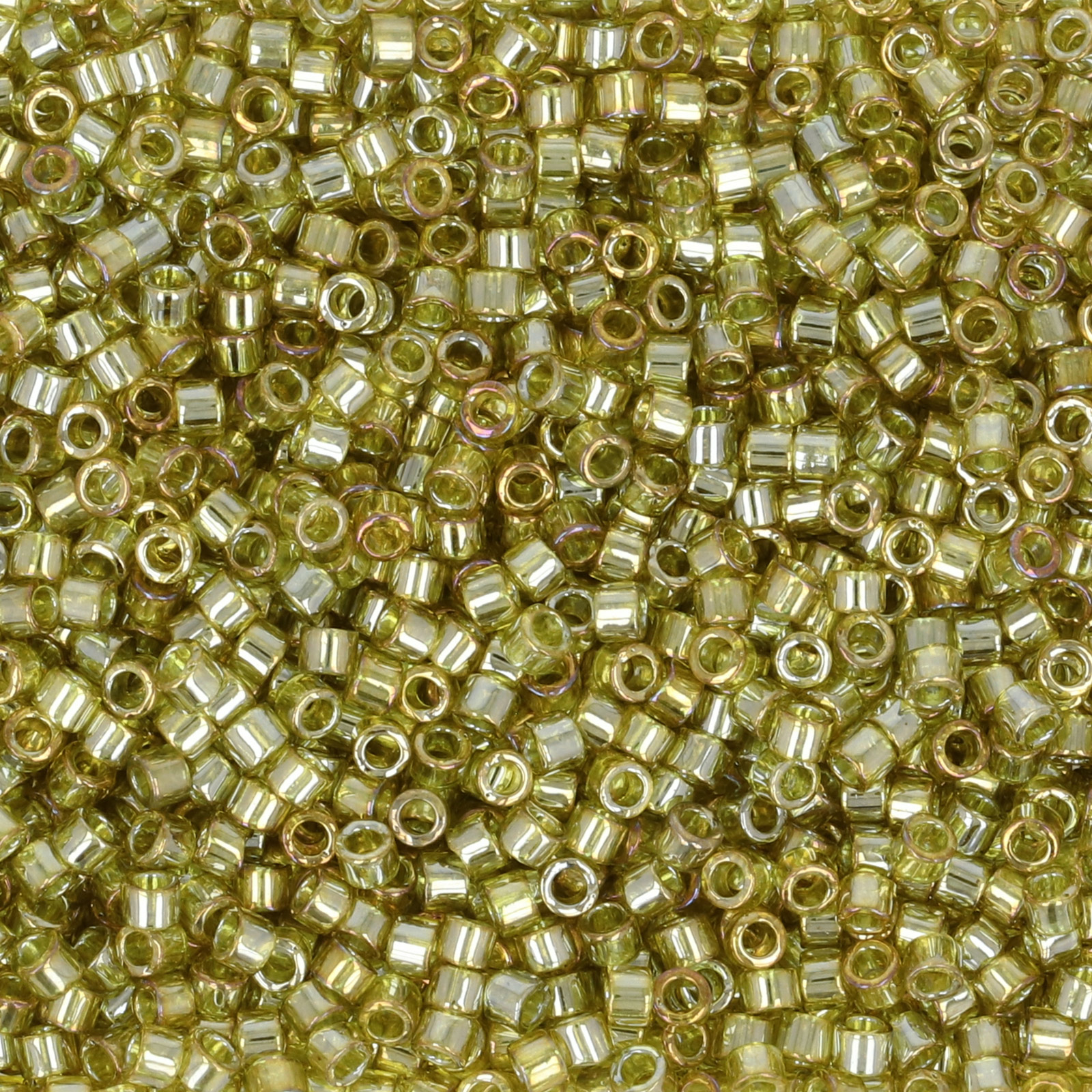 miyuki delica 11/0 - transparent chartreuse gold luster | 8gr