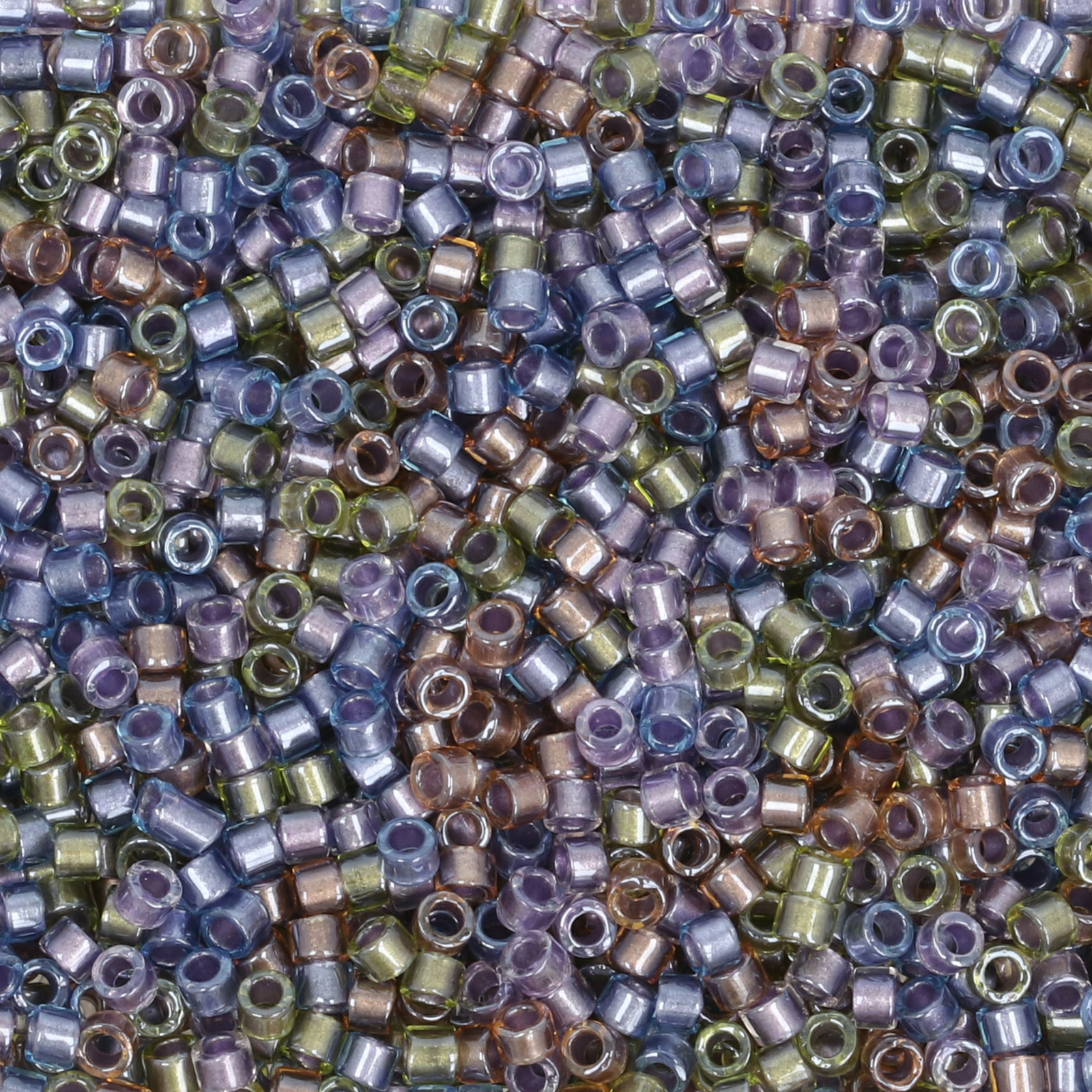 miyuki delica 11/0 - color-lined purple/bronze mix | 8gr