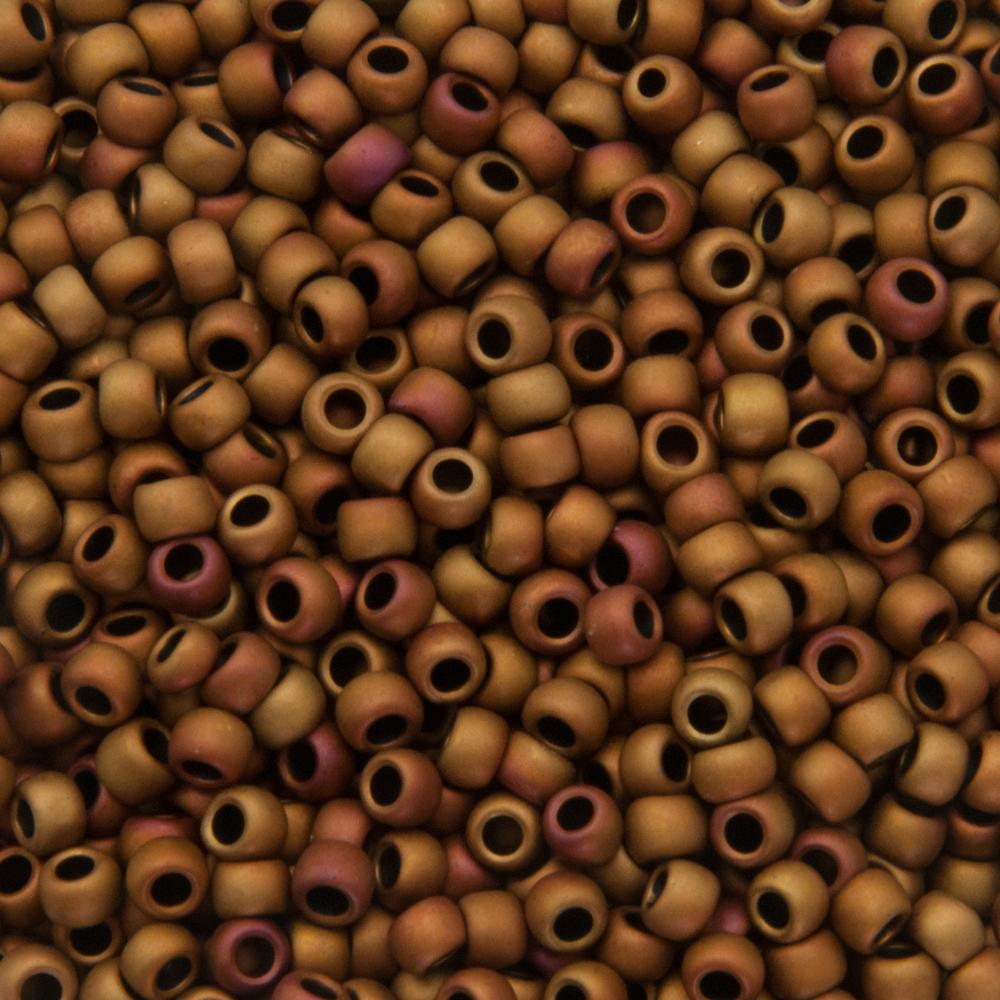 rocaille toho seed beads 8/0 opaque pastel frosted mudbrick (618) | 10gr