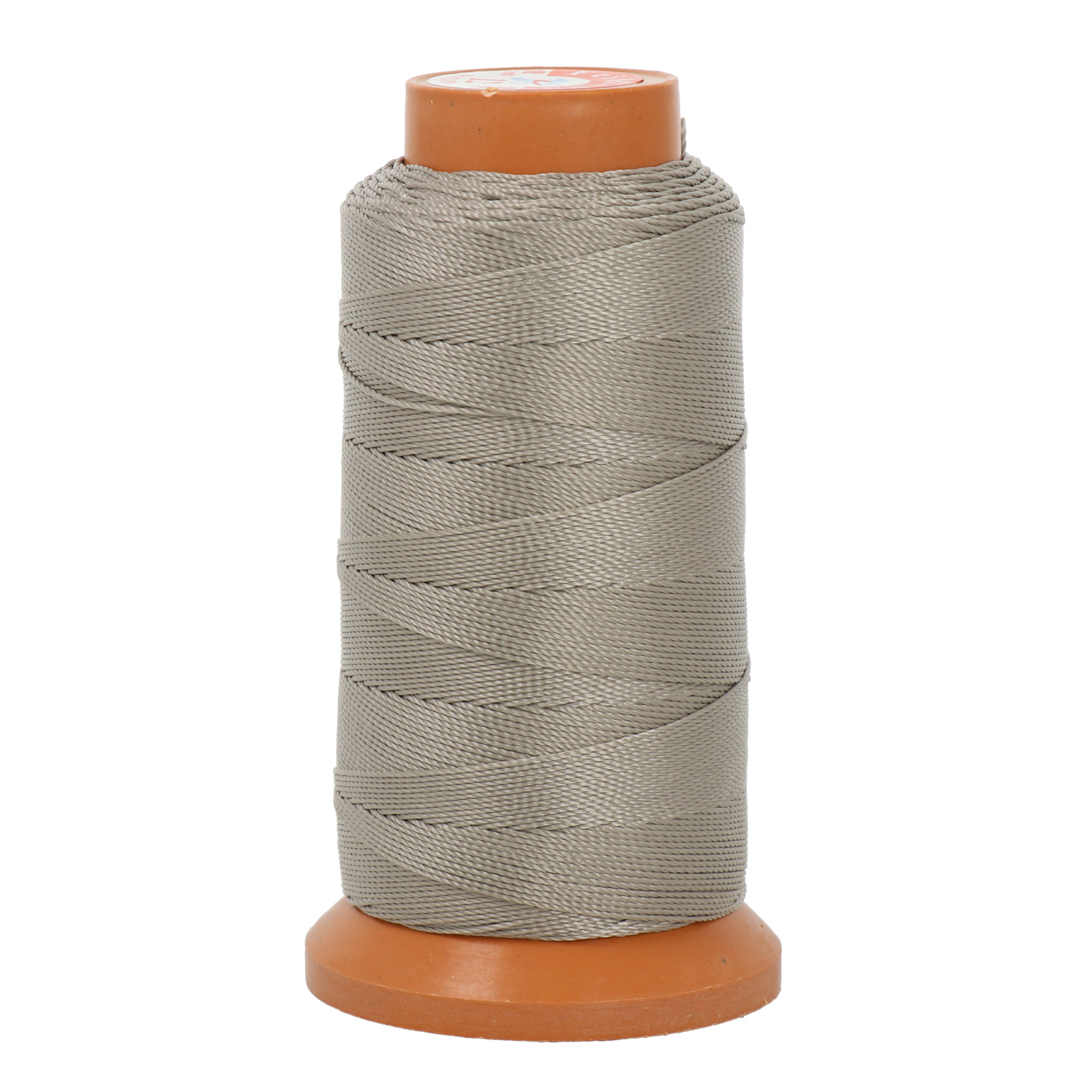 silver polyester thread - size 0,80mm - 200mt spool | 1pc