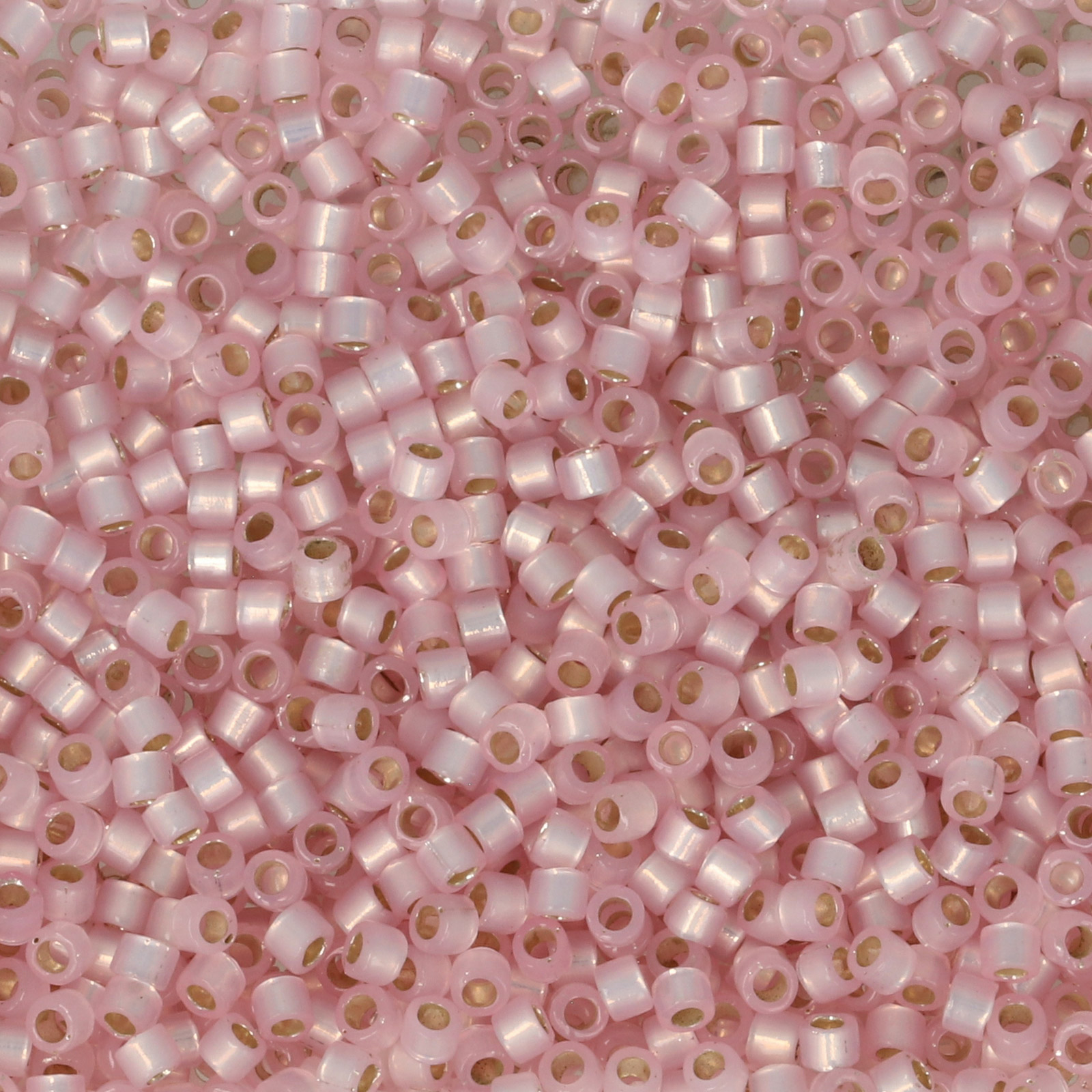 miyuki delica 11/0 - dyed silver-lined light pink | 8gr