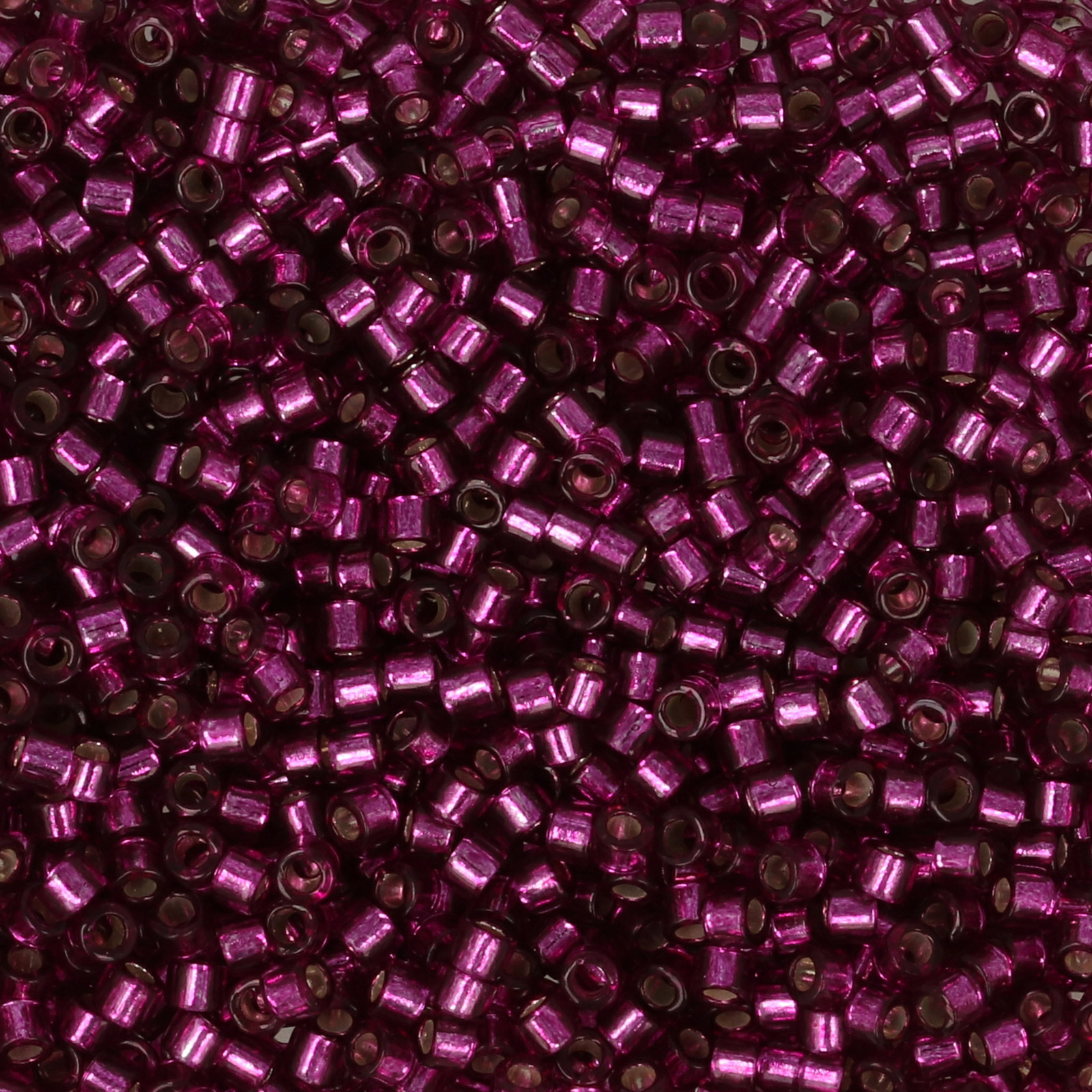 miyuki delica 11/0 - dyed silver-lined dark rose | 8gr