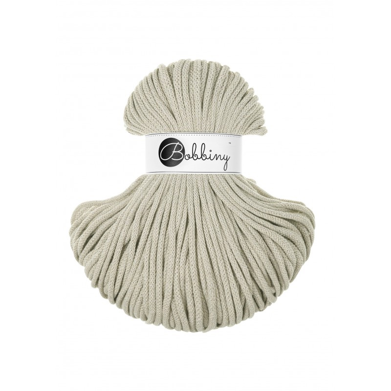 bobbiny premium braided cord - pale olive 5mm - 100mt | 1st