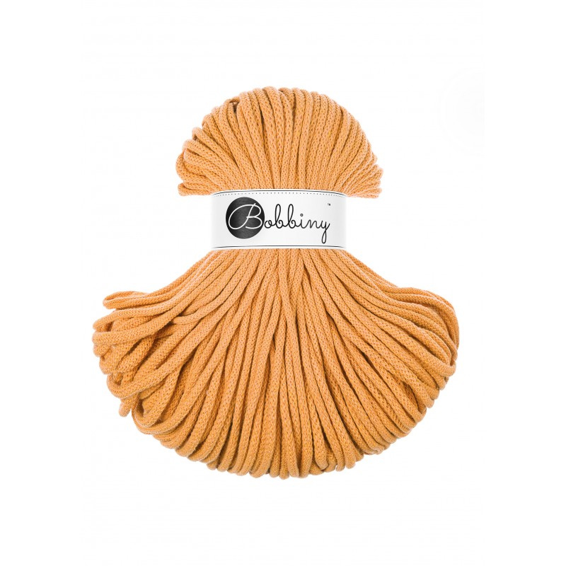bobbiny premium braided cord - orange 5mm - 100mt | 1pc