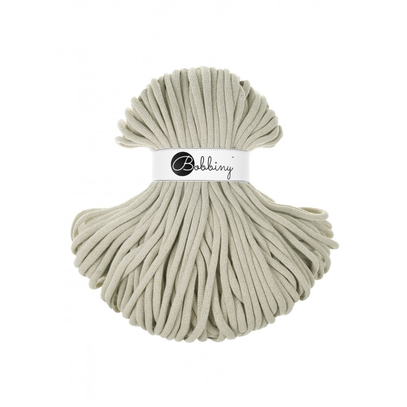 bobbiny jumbo braided cord - pale olive 9mm - 100mt | 1st