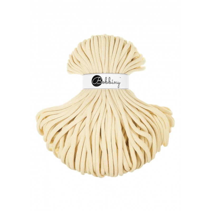 bobbiny jumbo braided cord - butter yellow 9mm - 100mt | 1pc