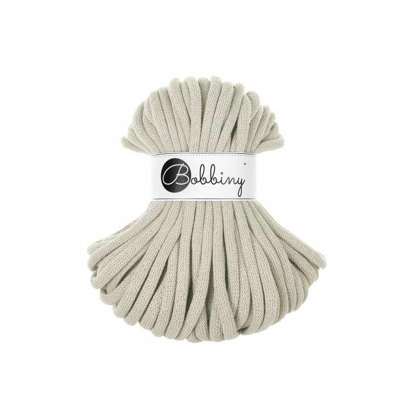 bobbiny jumbo braided cord - pale olive 9mm - 30mt | 1st