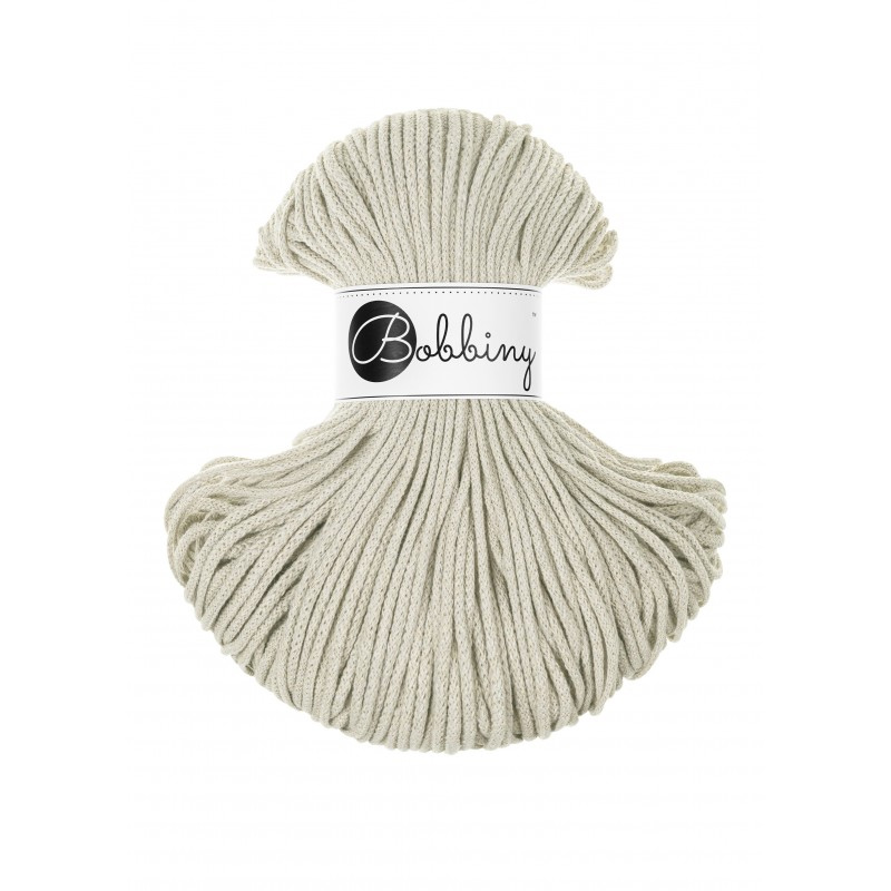 bobbiny junior braided cord - pale olive 3mm - 100mt | 1st