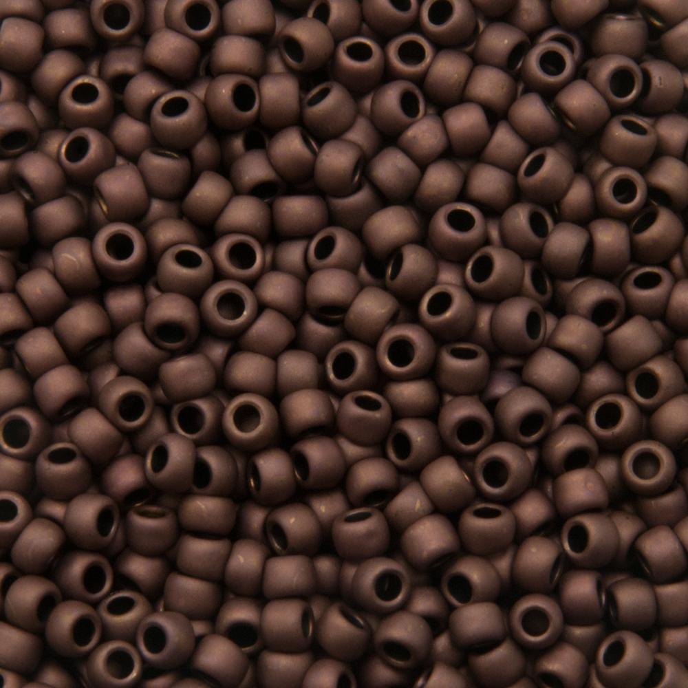 saatperlen toho 8/0 frosted dark bronze (222f) | 10gr