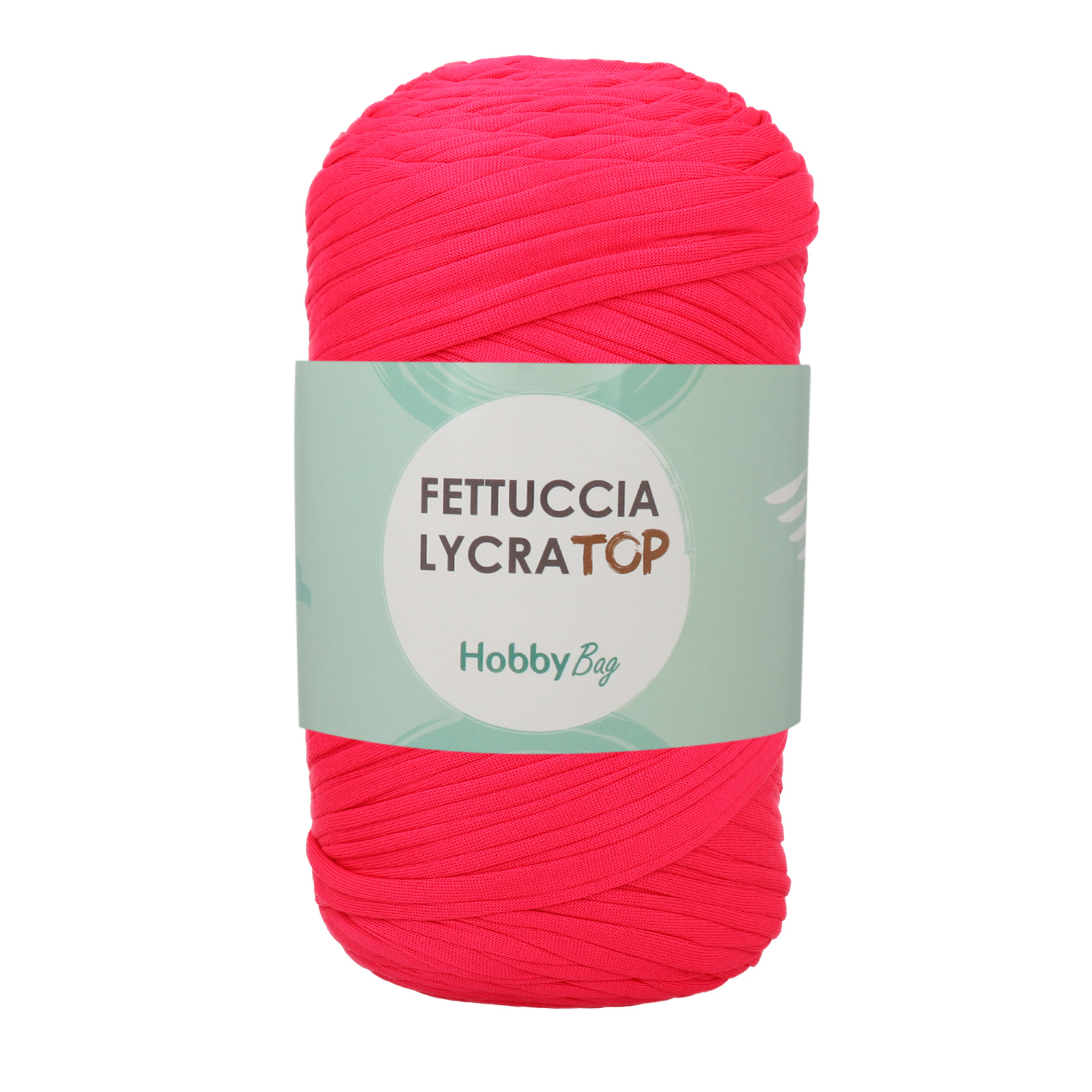 hobbybag t-shirt yarn fettuccia lycra top - fuchsia (23) - 400gr (105mt) | 1pc