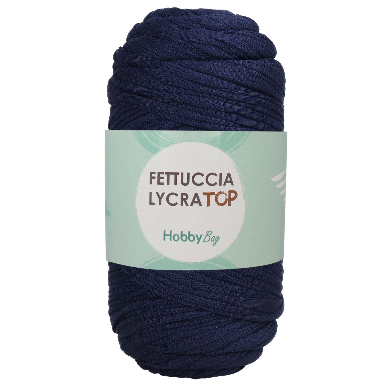 hobbybag t-shirt yarn fettuccia lycra top - marineblau (21) - 400gr (105mt) | 1st