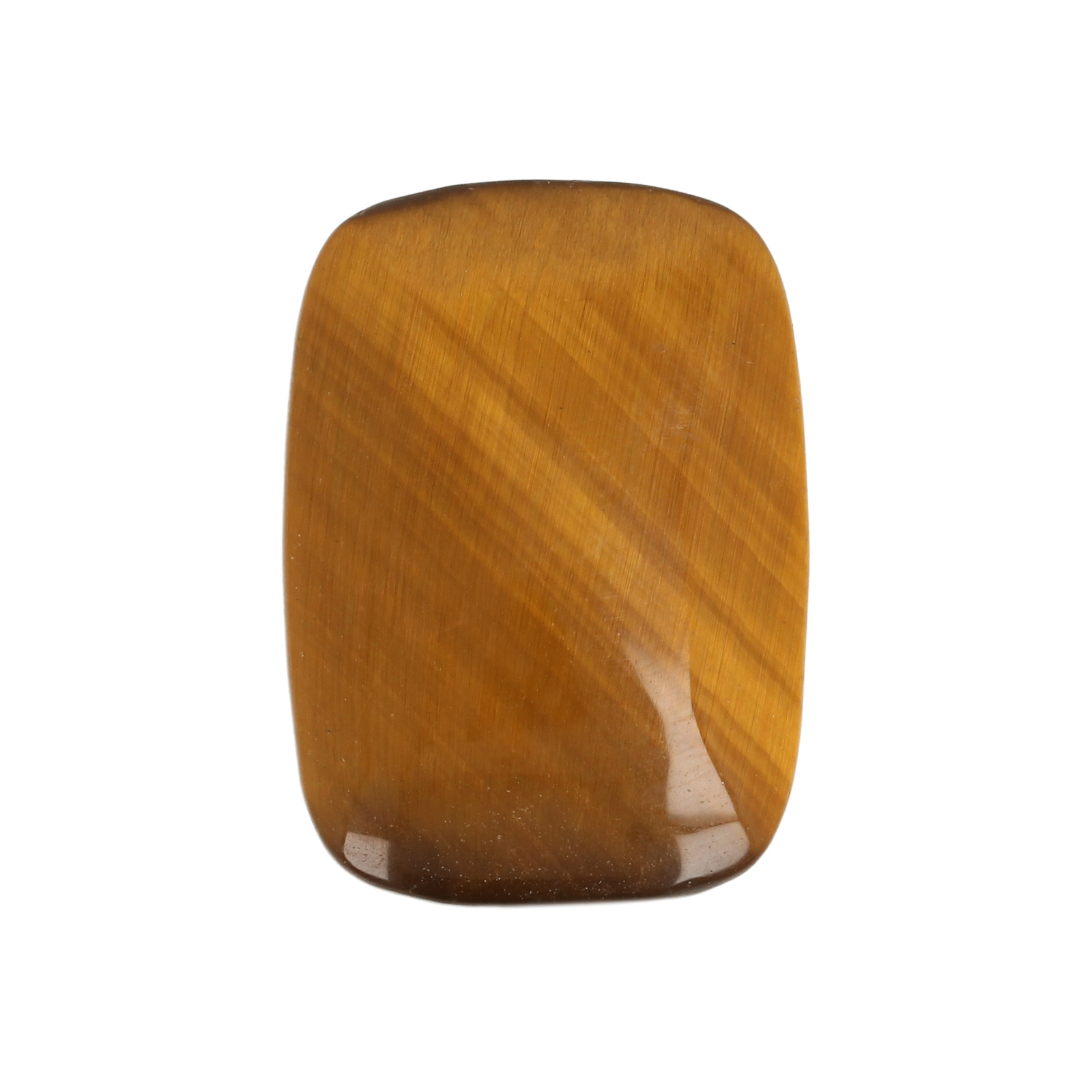 brown tiger eye cabochon smooth rectangle 25x18mm | 1pc
