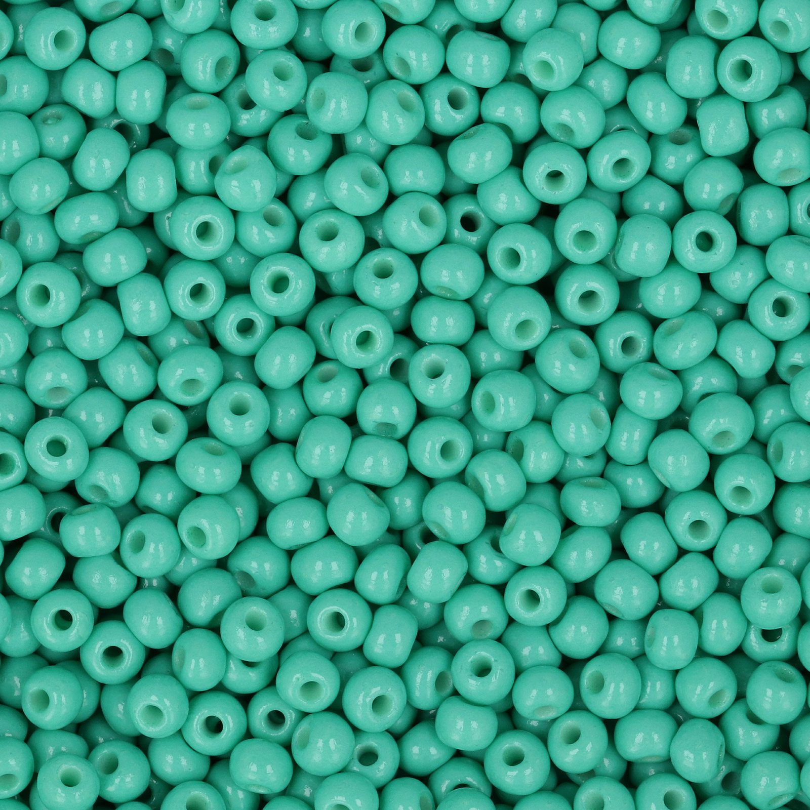 semini by hobbyperline rocailles 8/0 - opaque green turquoise | 30gr