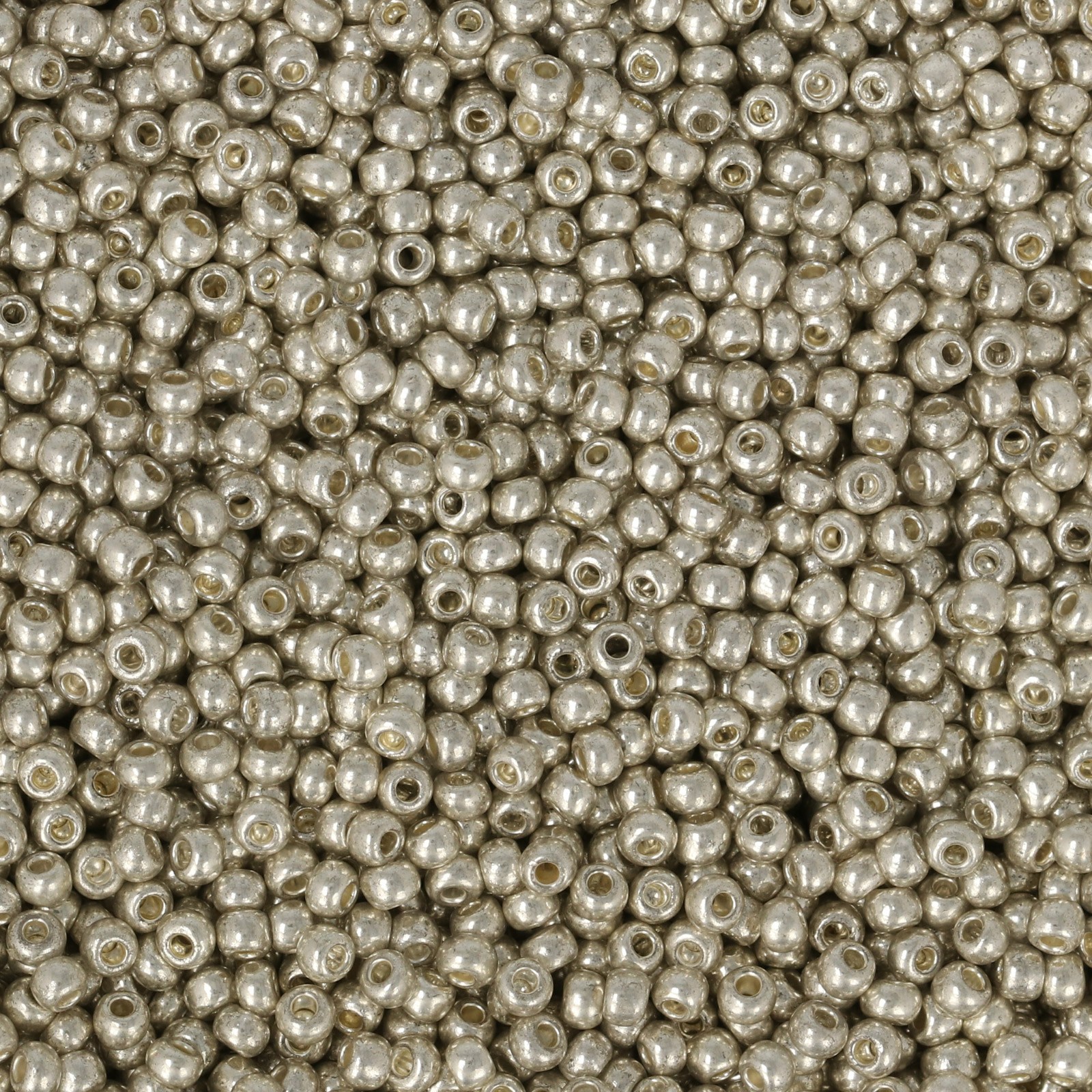 semini by hobbyperline rocailles 11/0 - metallic aluminium finish | 30gr
