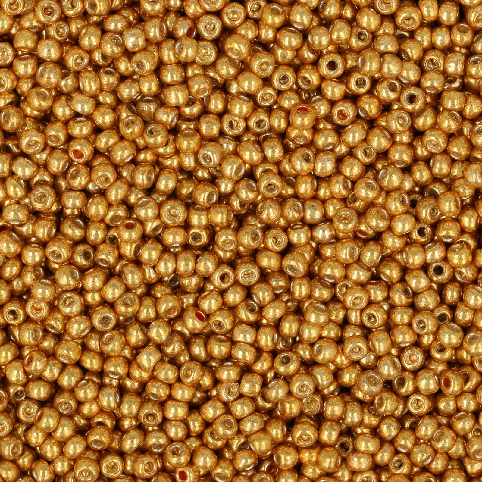 semini by hobbyperline rocailles 11/0 - metallic gold finish | 30gr