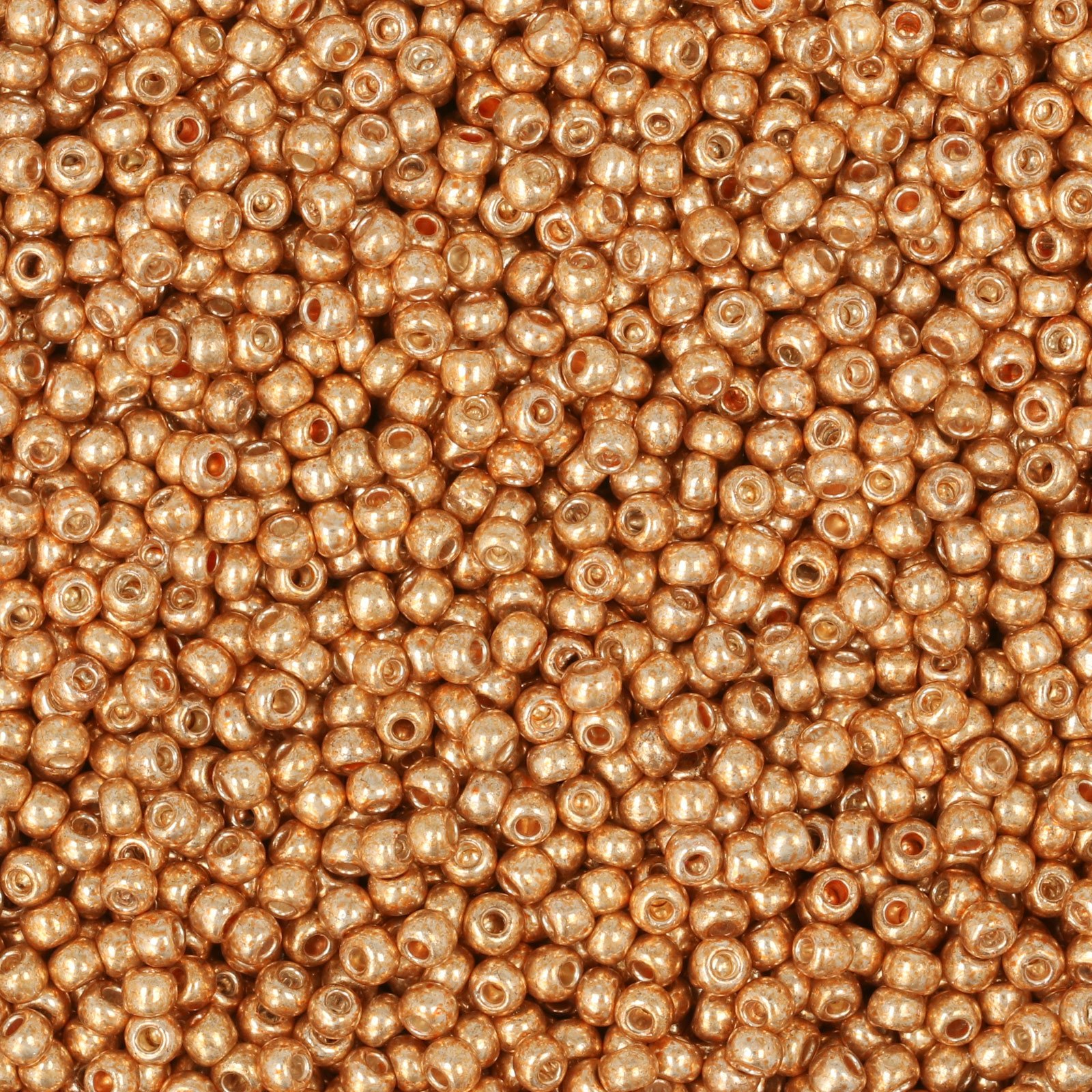 semini by hobbyperline rocailles 11/0 - metallic rose gold finish | 30gr