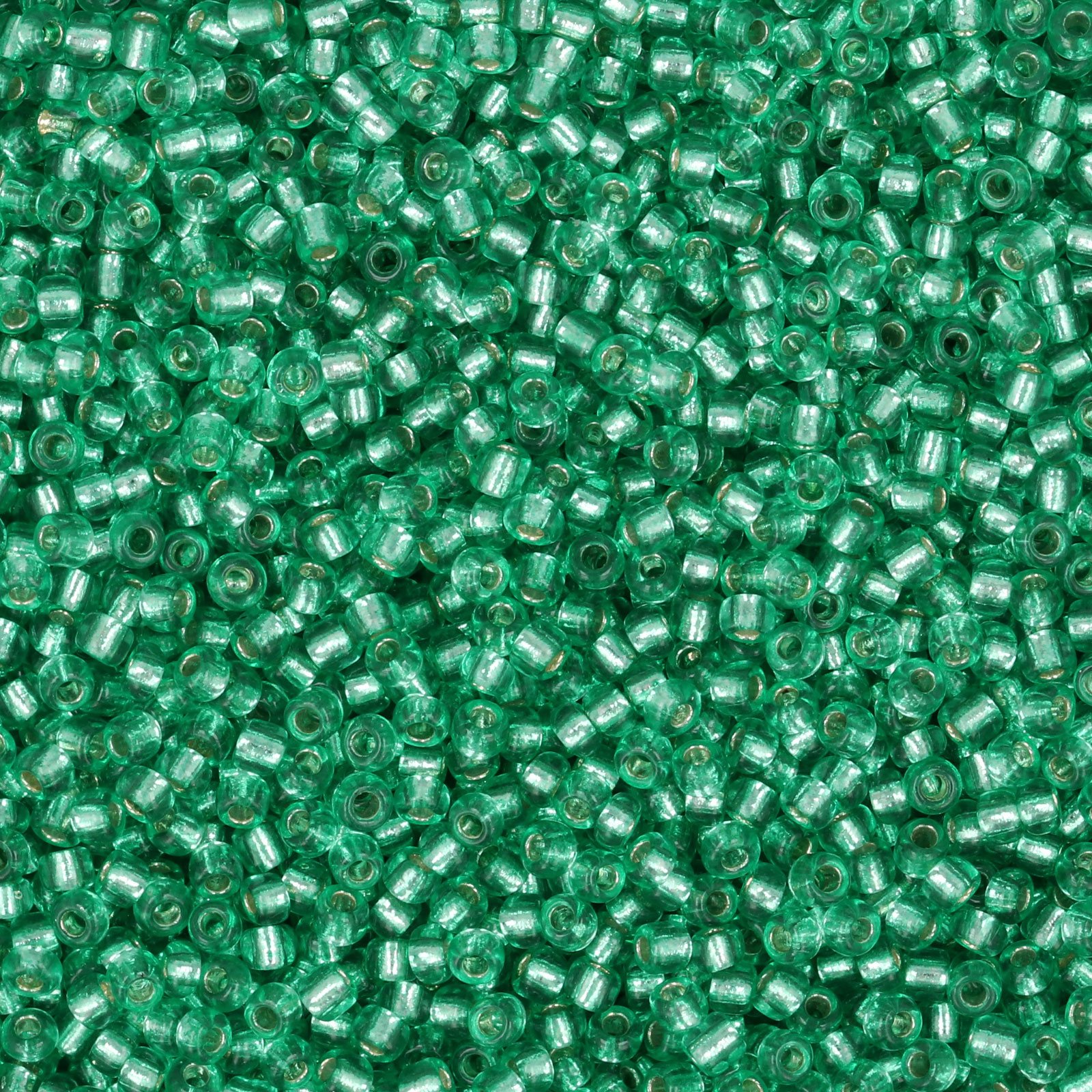 semini by hobbyperline rocailles 11/0 - silver-lined teal | 30gr