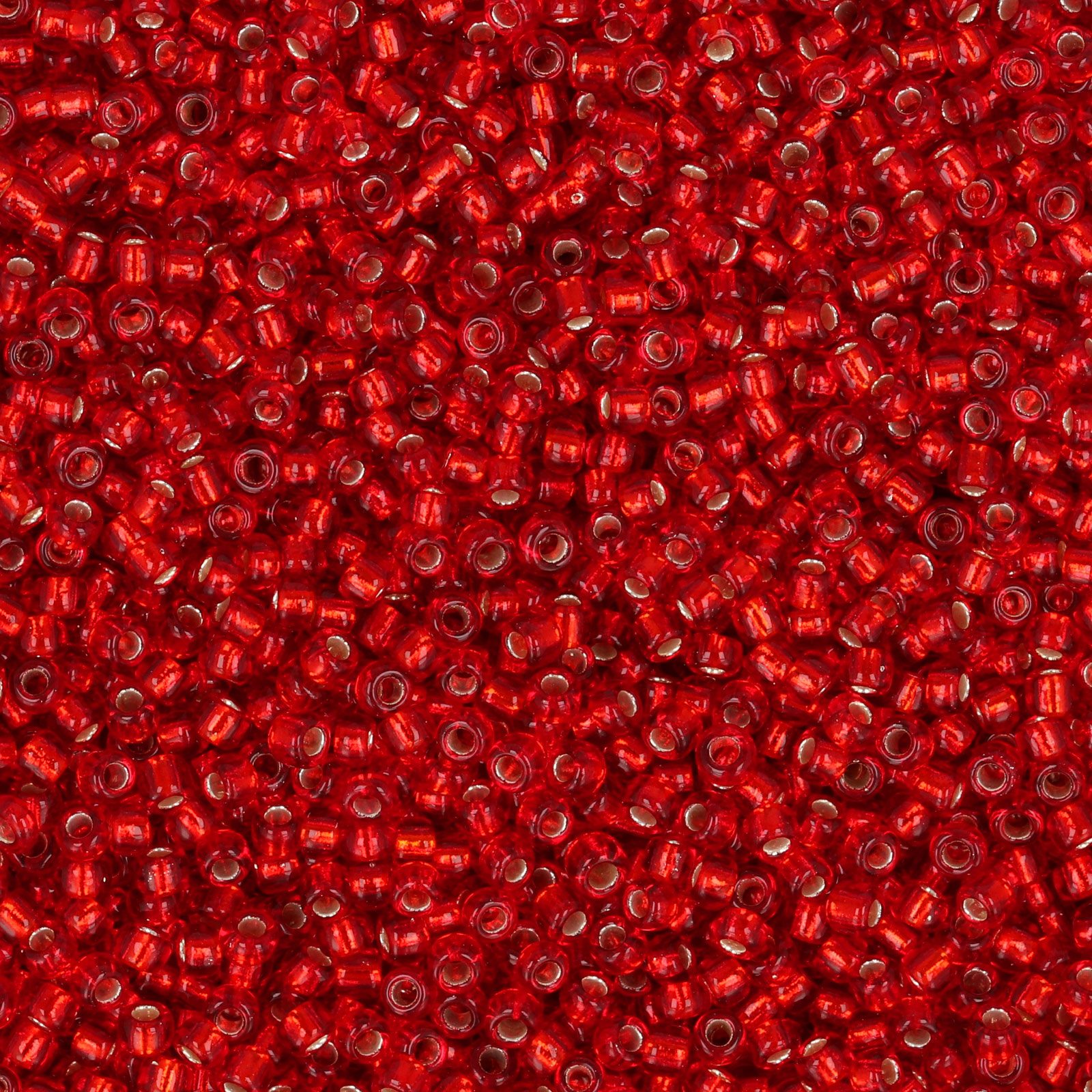semini by hobbyperline rocailles 11/0 - silver-lined siam | 30gr