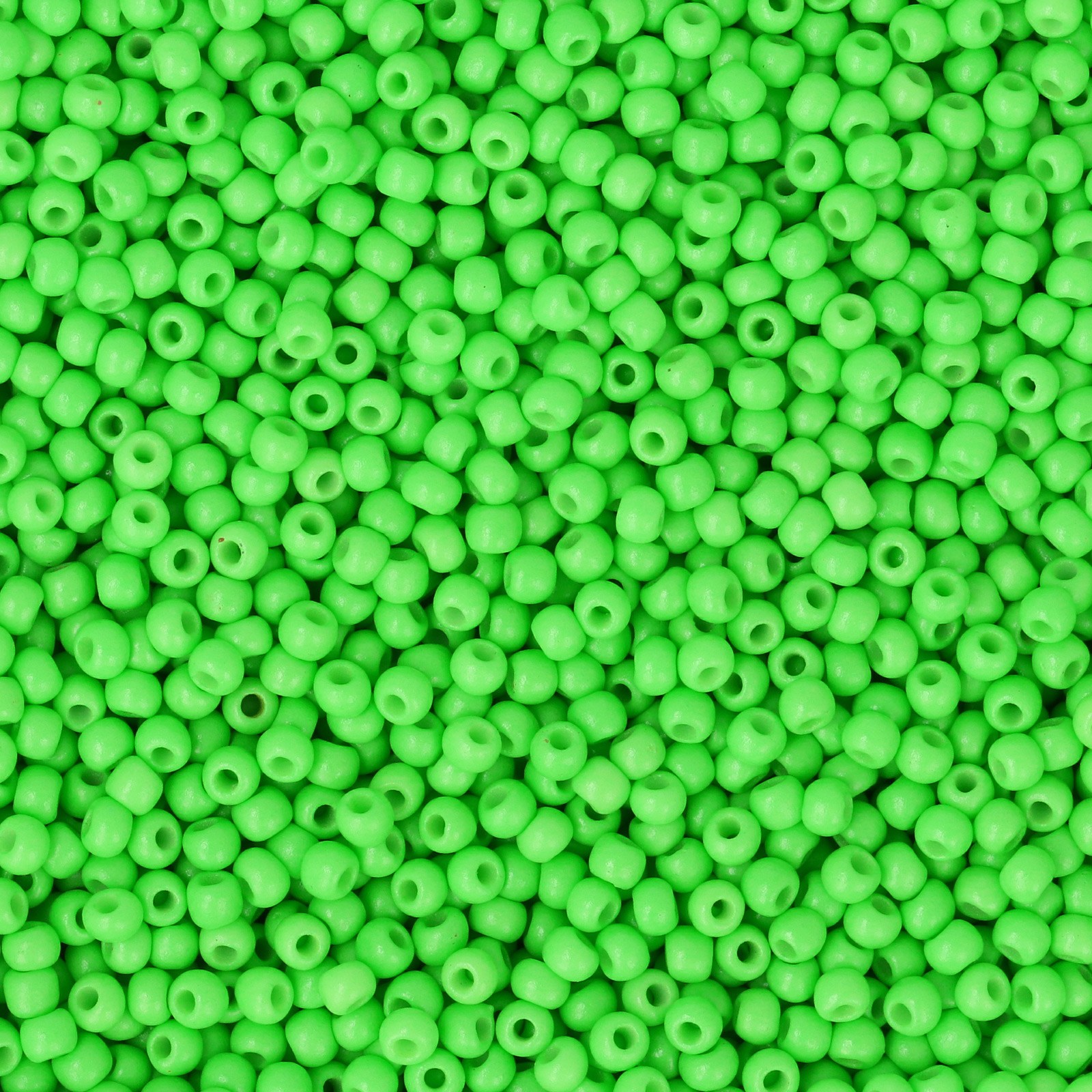 semini by hobbyperline rocailles 11/0 - opaque neon green | 30gr